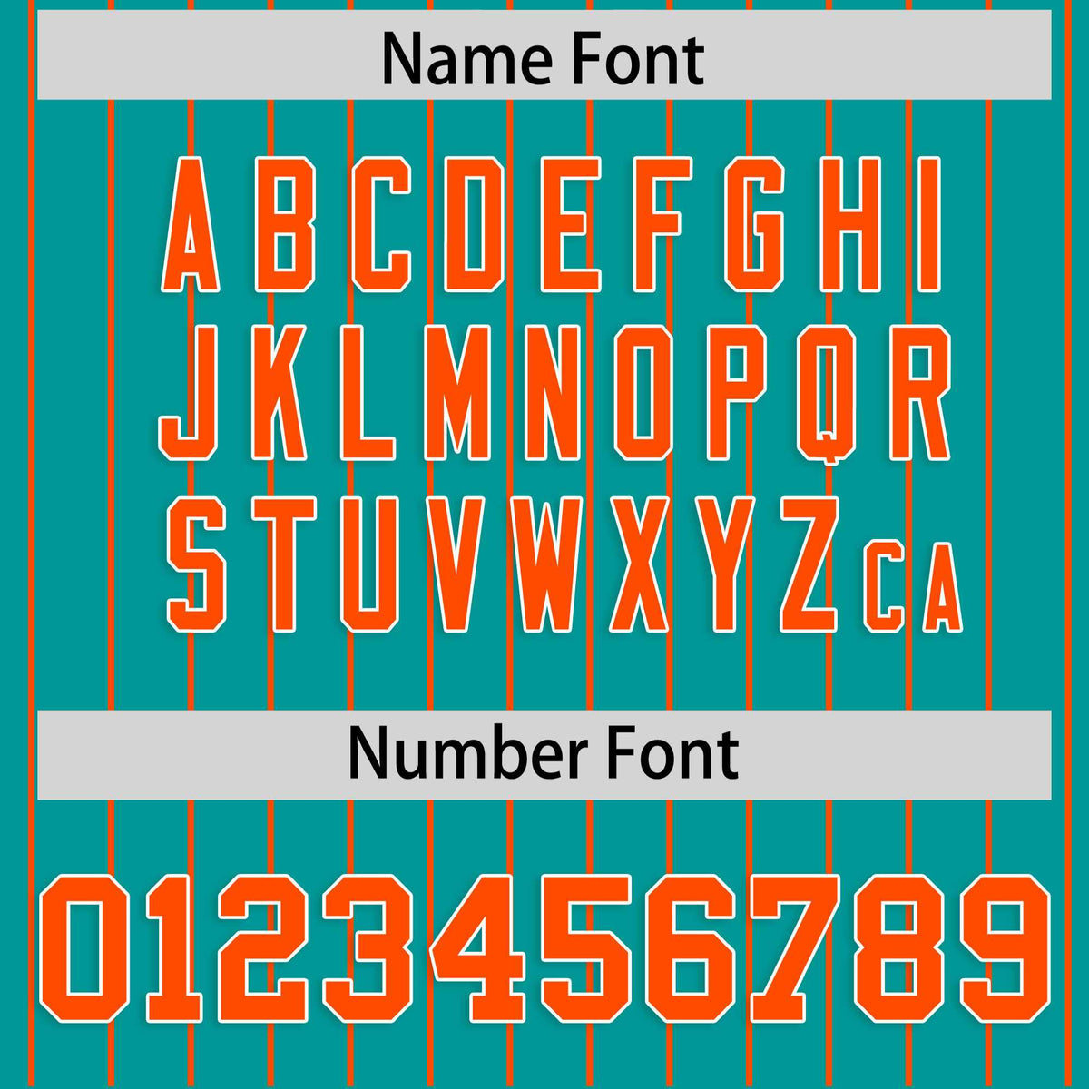 Custom Aqua Orange Stripe Fashion Raglan Sleeves Authentic Baseball Jersey