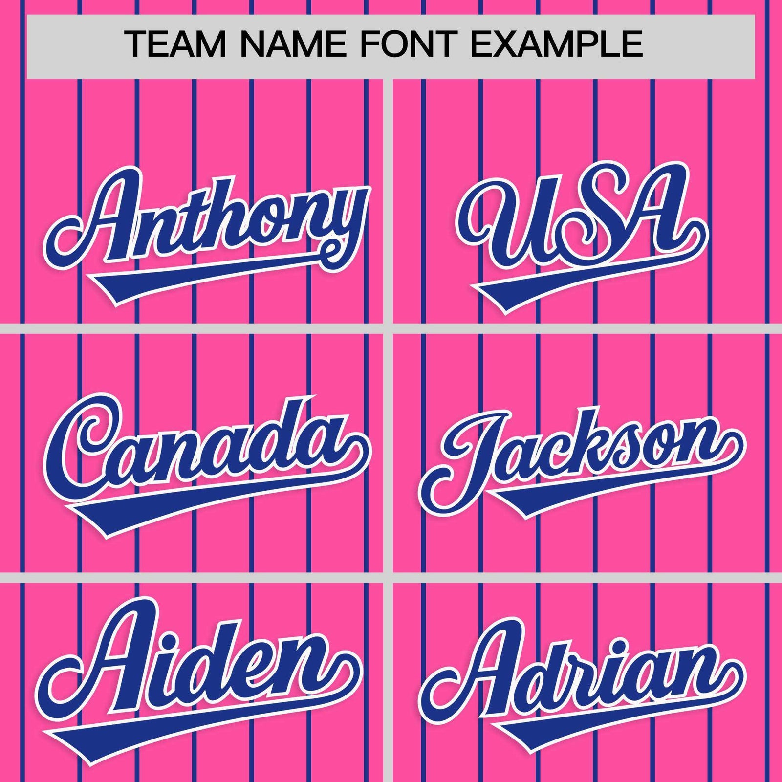 Custom Pink Royal Stripe Fashion Raglan Sleeves Authentic Baseball Jersey