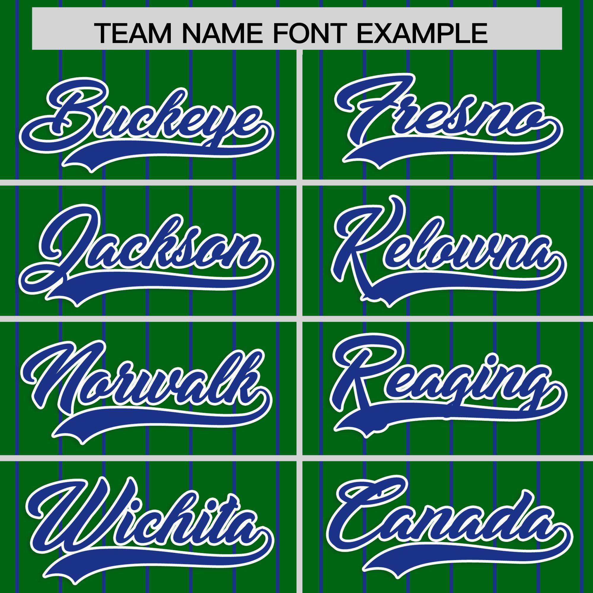 Custom Kelly Green Royal Stripe Fashion Raglan Sleeves Authentic Baseball Jersey