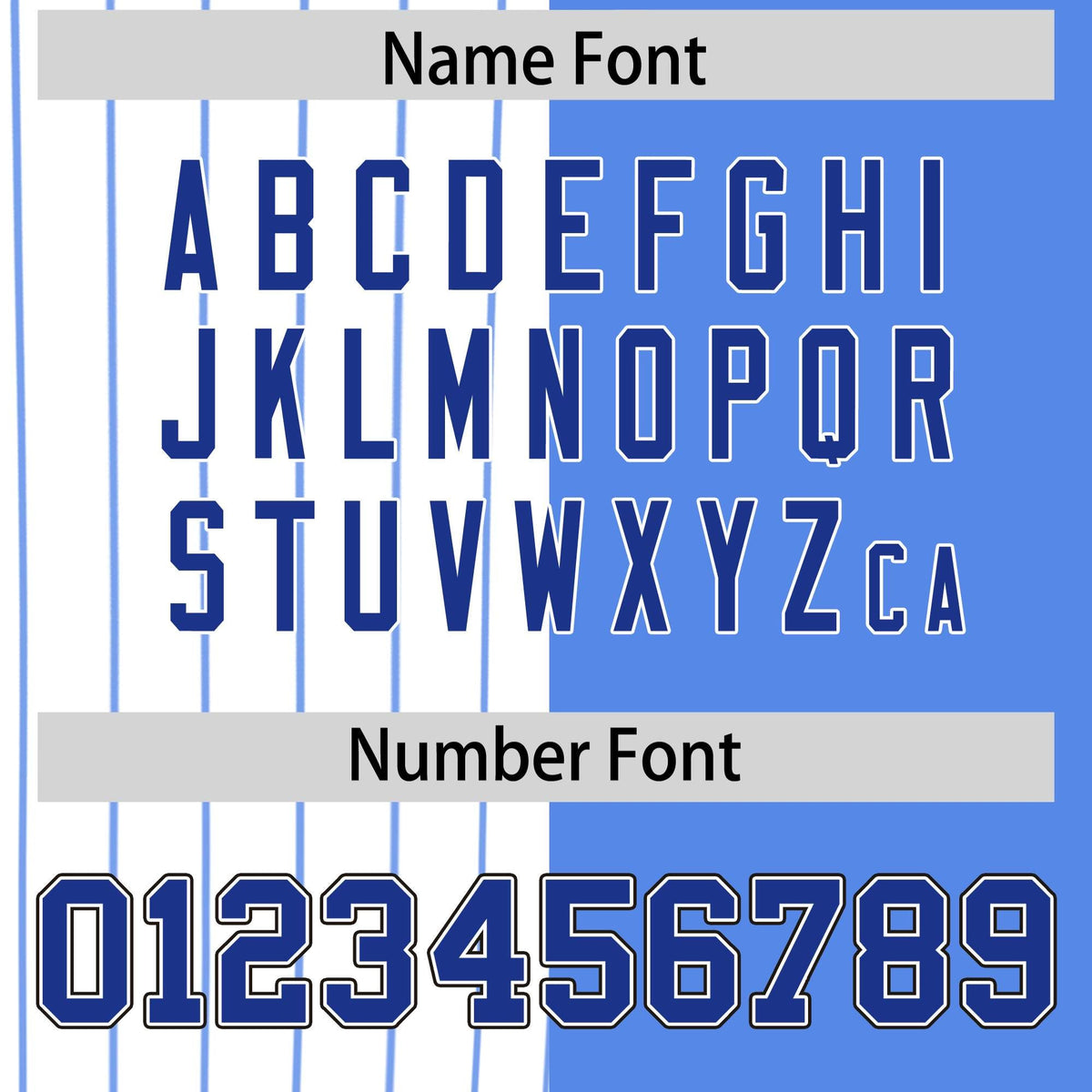 Custom White Powder Blue and Royal Pinstripe Personalized Raglan Sleeves Authentic Baseball Jersey