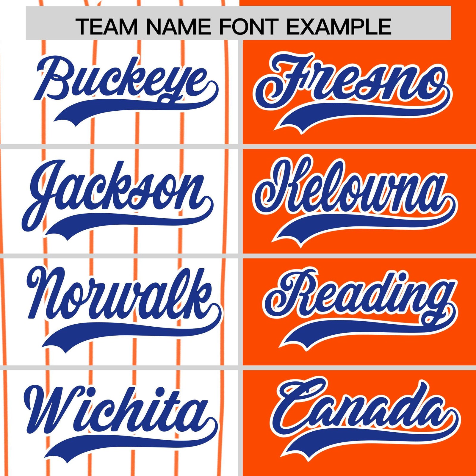 Custom White Orange and Royal Pinstripe Personalized Raglan Sleeves Authentic Baseball Jersey