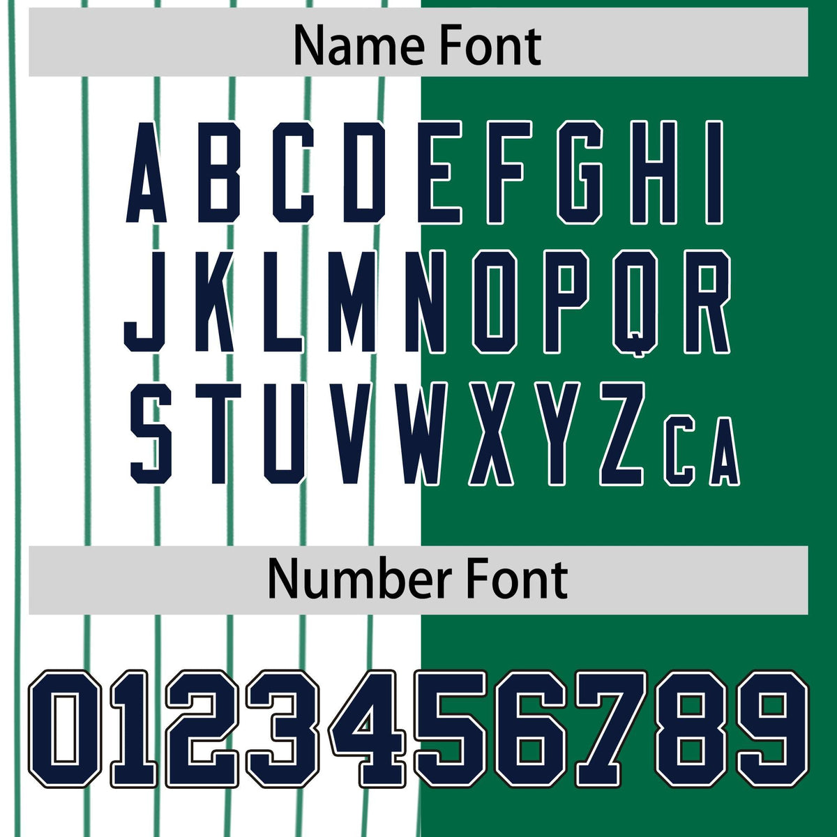 Custom White Kelly Green and Navy Pinstripe Personalized Raglan Sleeves Authentic Baseball Jersey