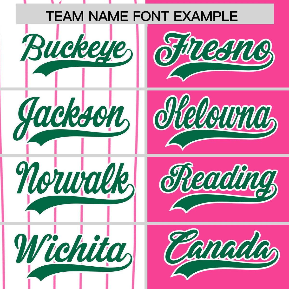 Custom White Pink and Kelly Green Pinstripe Personalized Raglan Sleeves Authentic Baseball Jersey