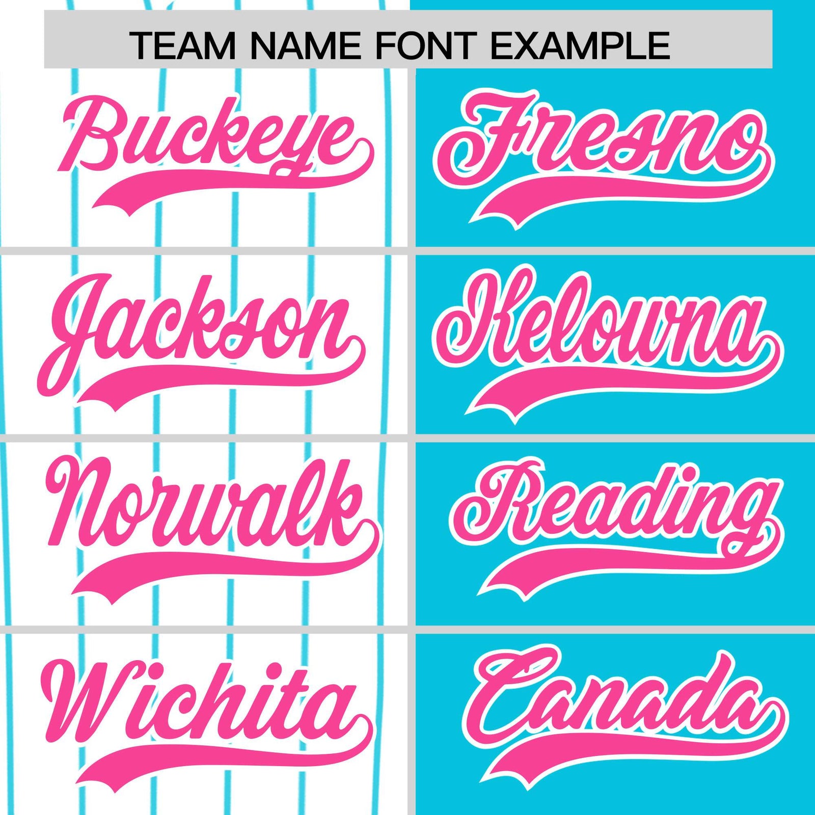 Custom White Sky Blue and Pink Pinstripe Personalized Raglan Sleeves Authentic Baseball Jersey