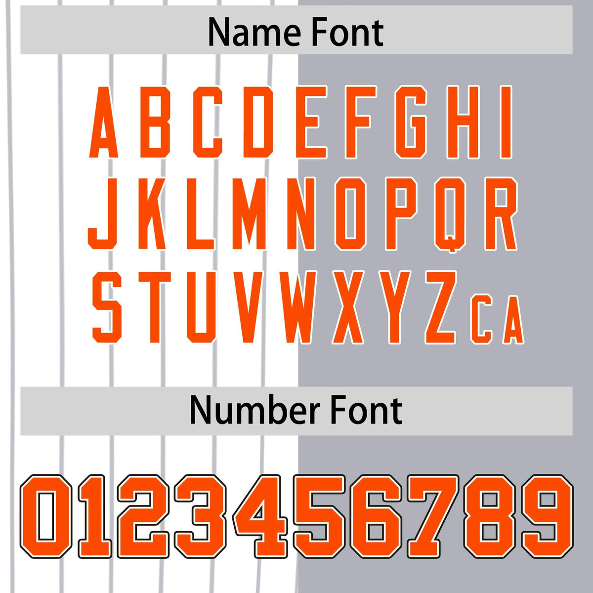 Custom White Gray and Orange Pinstripe Personalized Raglan Sleeves Authentic Baseball Jersey