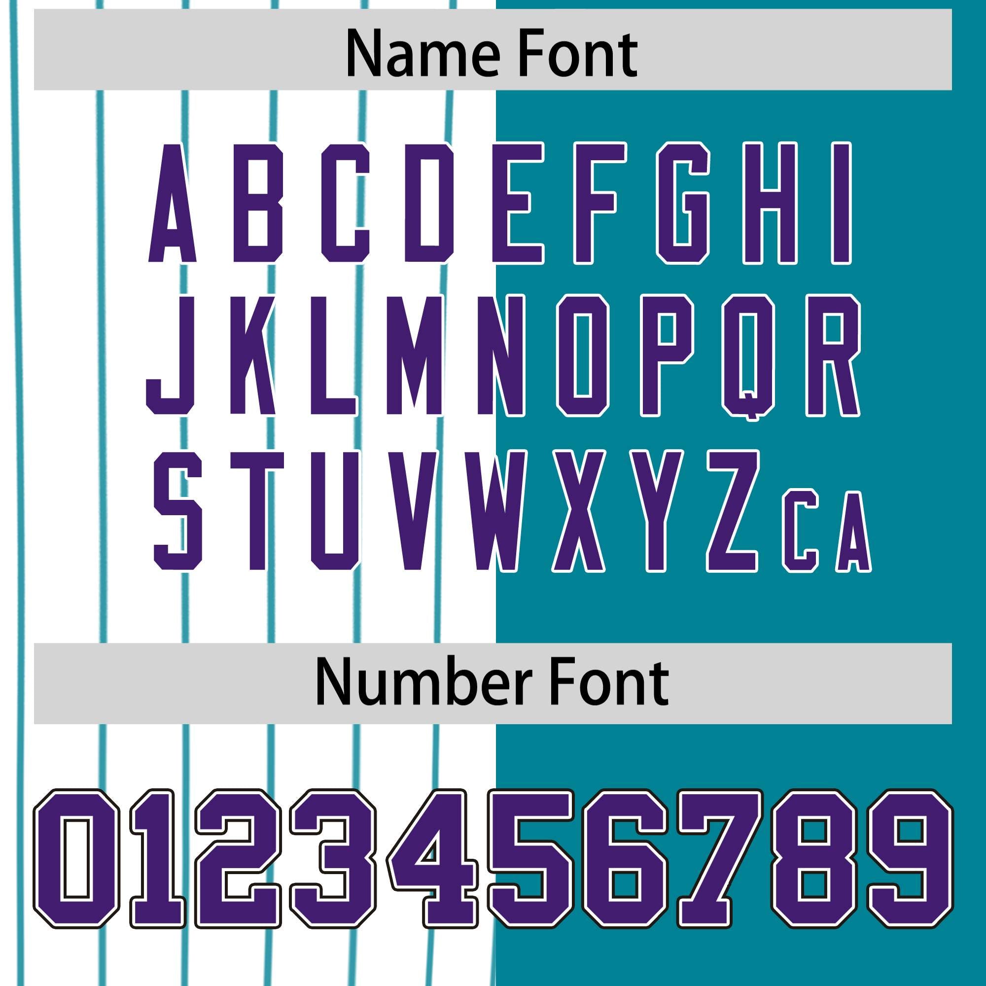 Custom White Teal and Purple Pinstripe Personalized Raglan Sleeves Authentic Baseball Jersey