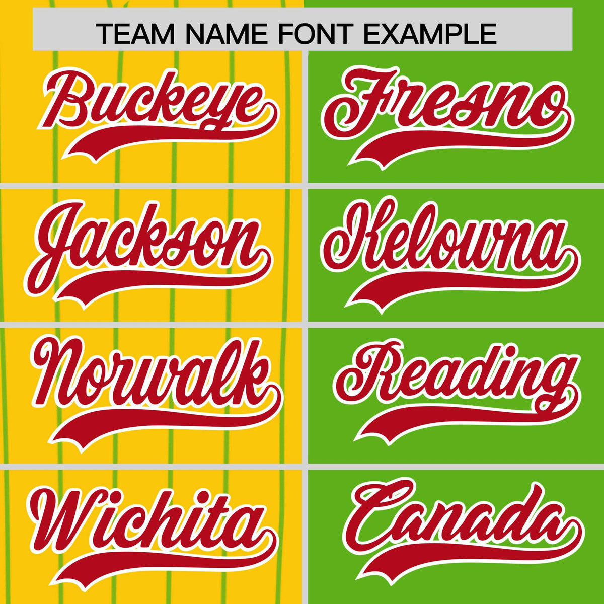 Custom Gold Neon Green and Red Pinstripe Personalized Raglan Sleeves Authentic Baseball Jersey