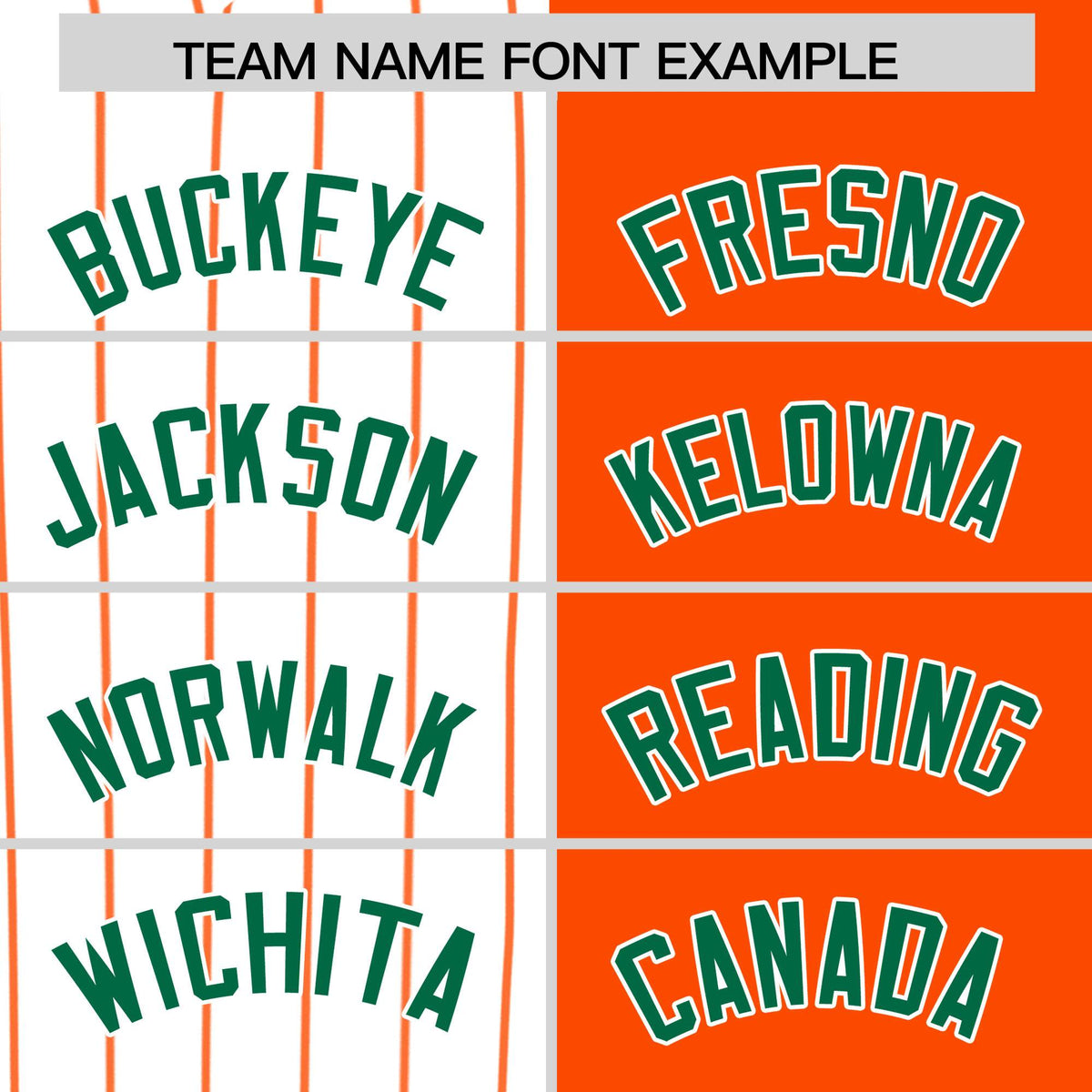 Custom White Orange and Kelly Green Pinstripe Personalized Raglan Sleeves Authentic Baseball Jersey