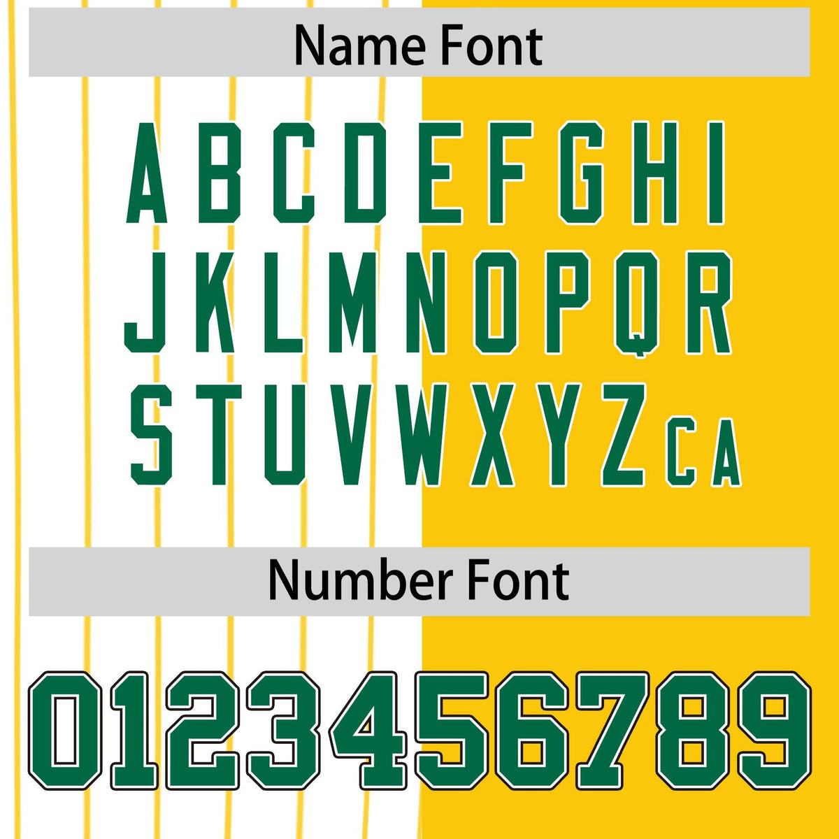 Custom White Gold and Kelly Green Pinstripe Personalized Raglan Sleeves Authentic Baseball Jersey