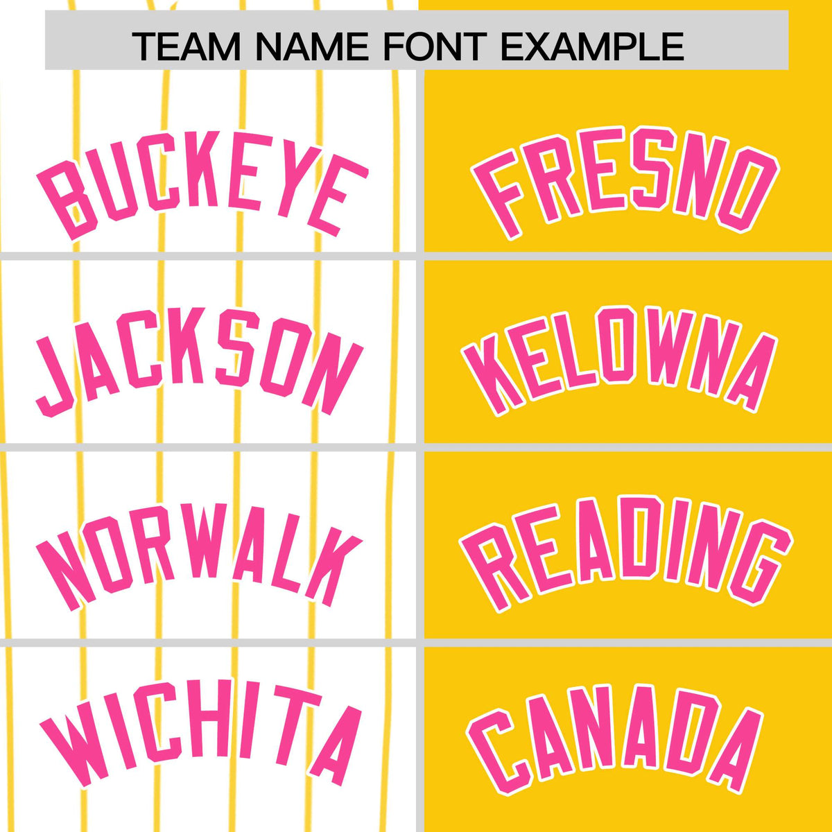 Custom White Gold and Pink Pinstripe Personalized Raglan Sleeves Authentic Baseball Jersey