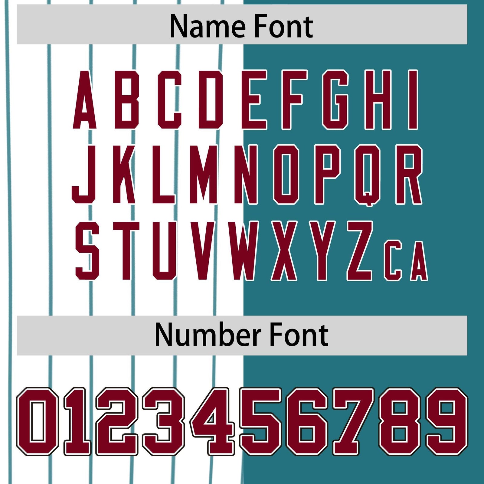 Custom White Teal and Crimson Pinstripe Personalized Raglan Sleeves Authentic Baseball Jersey