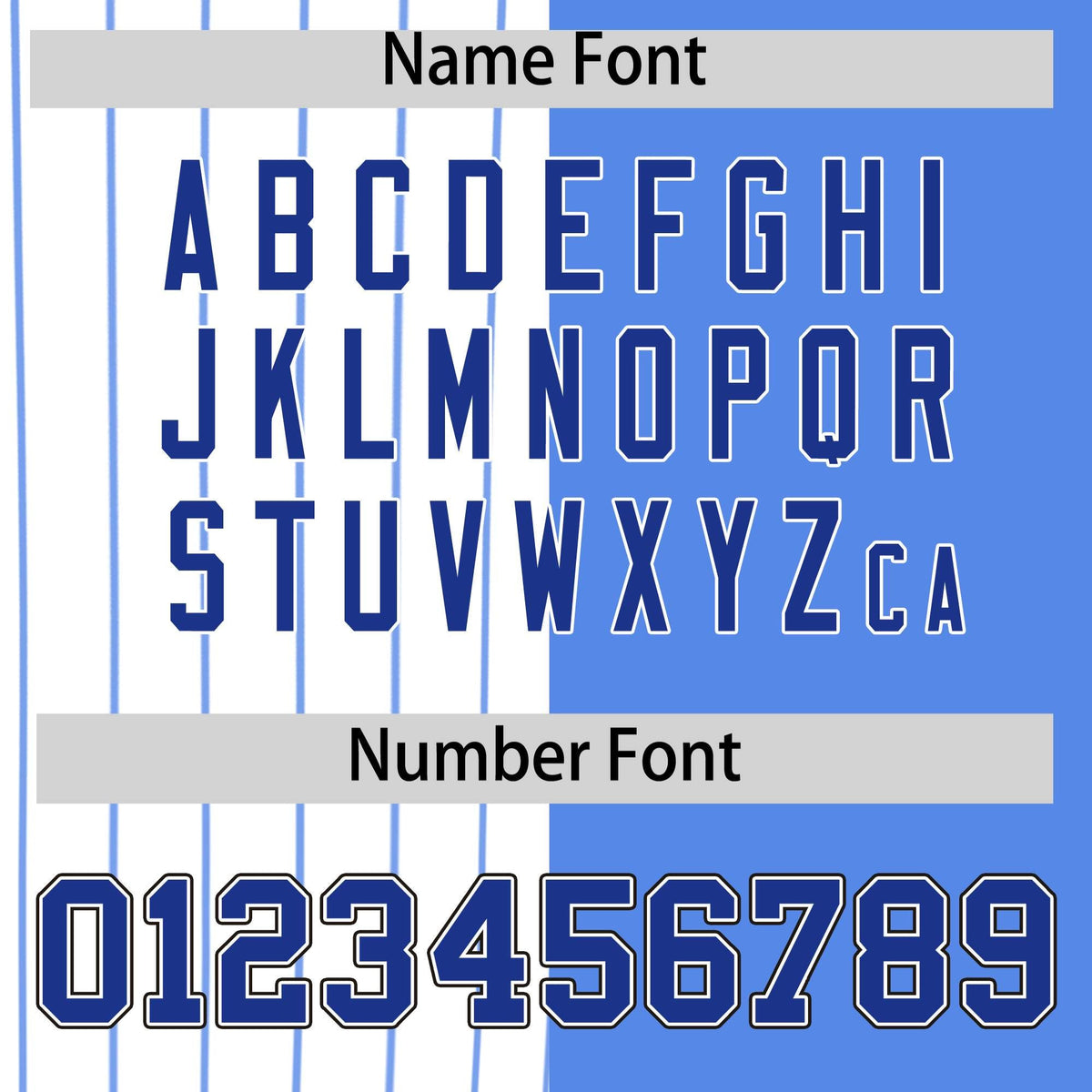 Custom White Powder Blue and Royal Pinstripe Personalized Raglan Sleeves Authentic Baseball Jersey