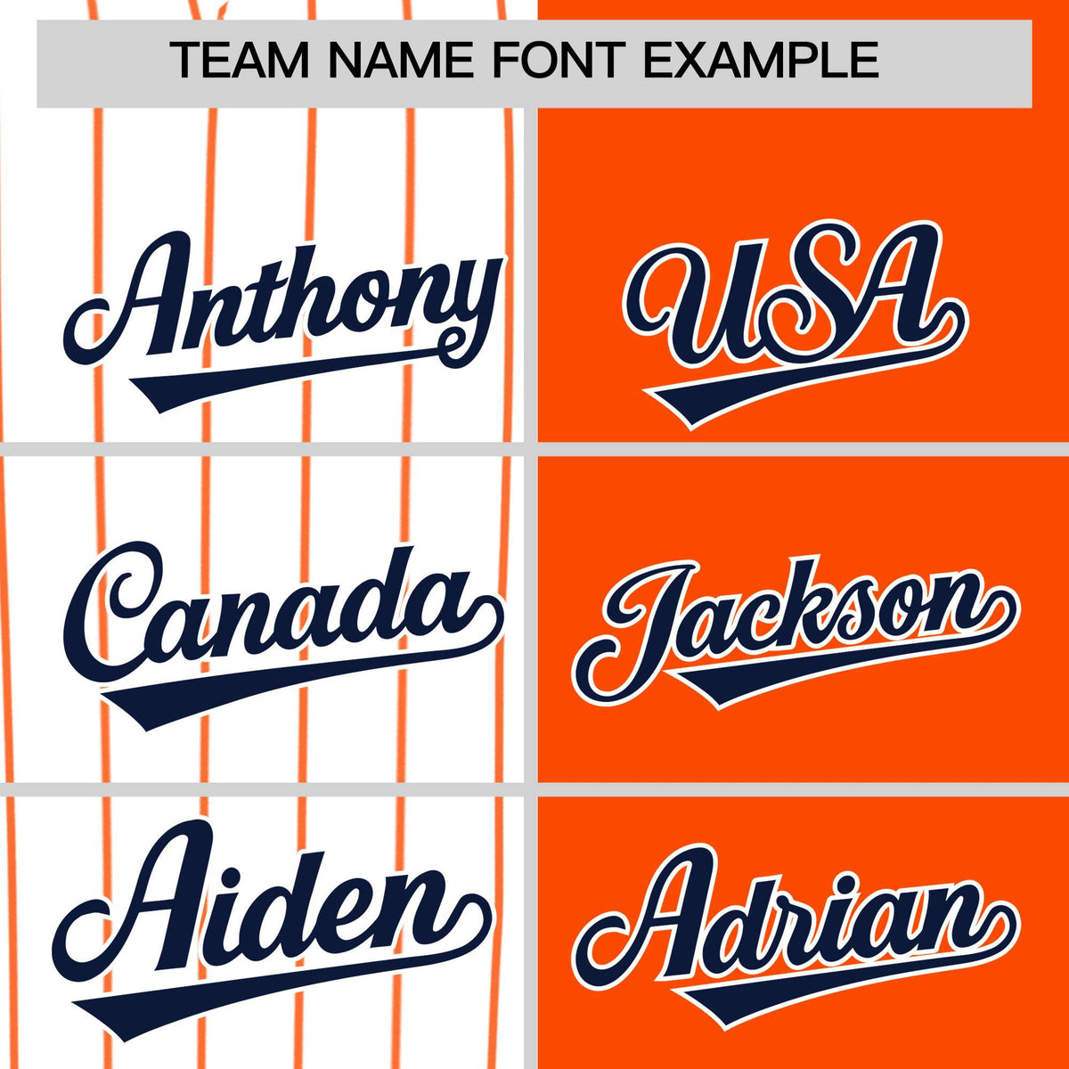 Custom White Orange and Navy Pinstripe Personalized Raglan Sleeves Authentic Baseball Jersey