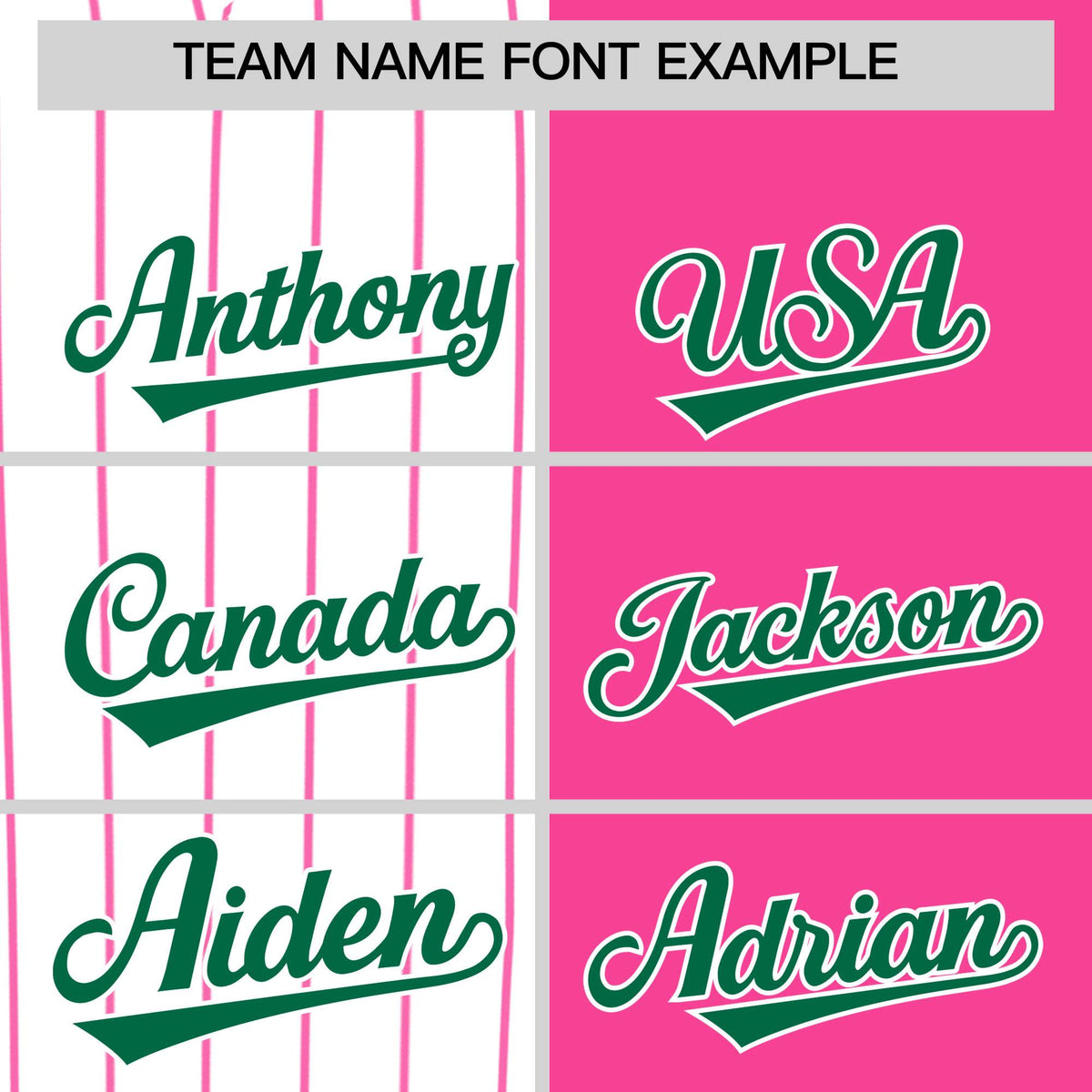Custom White Pink and Kelly Green Pinstripe Personalized Raglan Sleeves Authentic Baseball Jersey