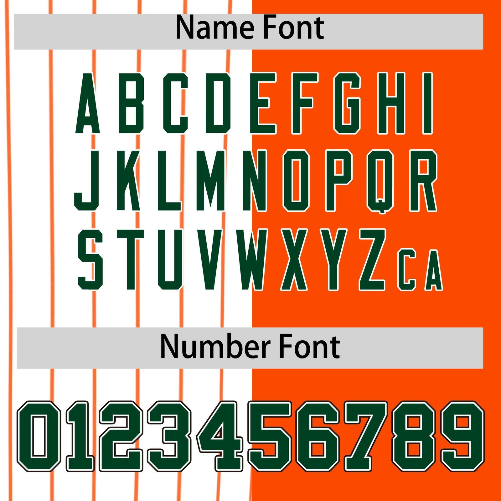 Custom White Orange and Green Pinstripe Personalized Raglan Sleeves Authentic Baseball Jersey