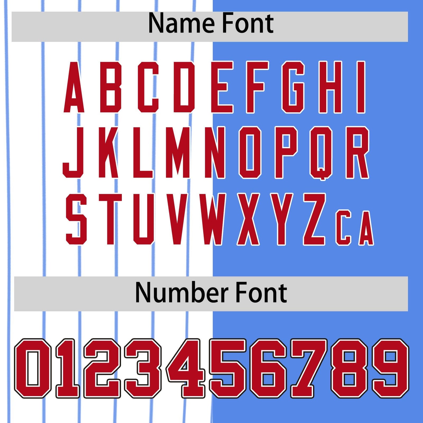 Custom White Powder Blue and Red Pinstripe Personalized Raglan Sleeves Authentic Baseball Jersey