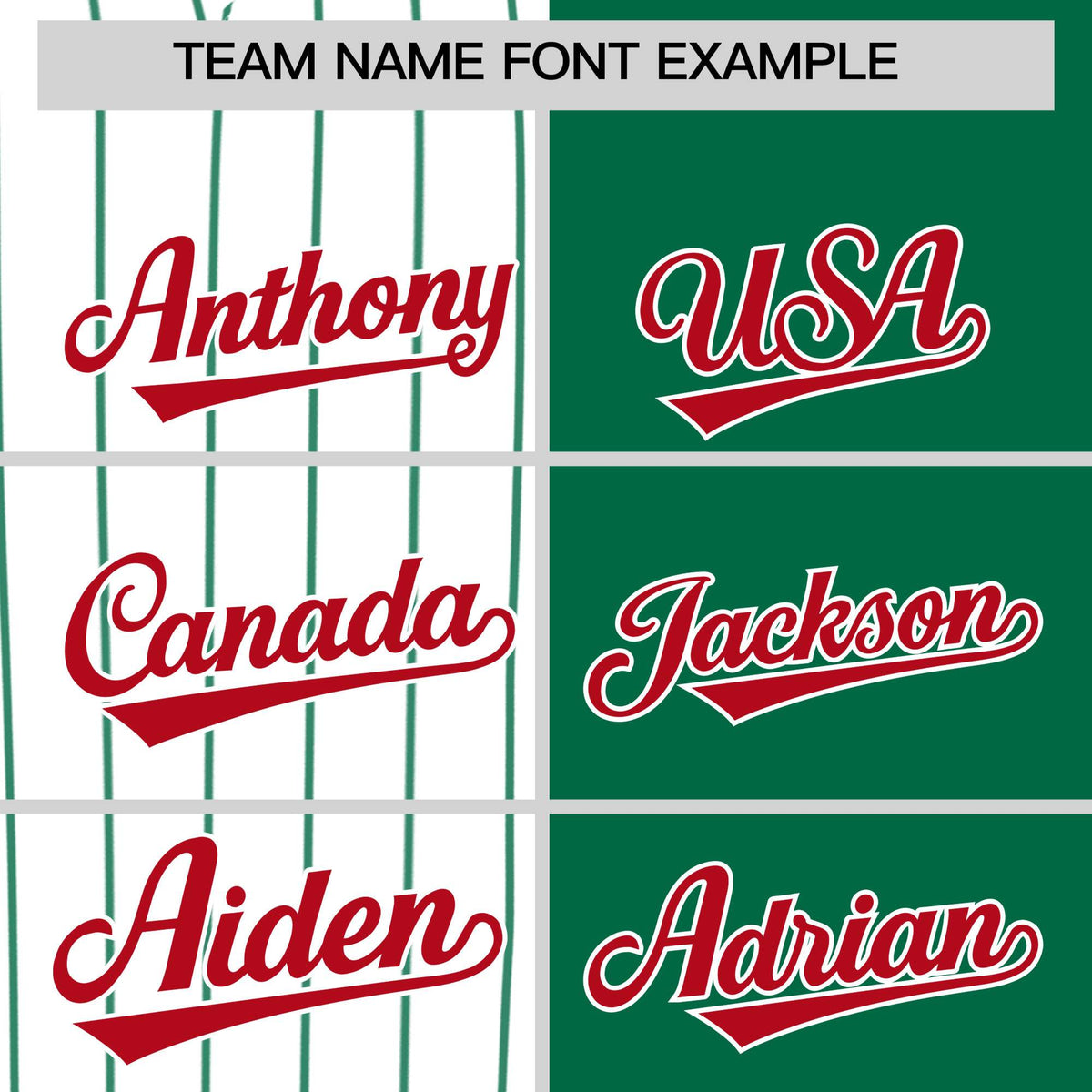 Custom White Kelly Green and Red Pinstripe Personalized Raglan Sleeves Authentic Baseball Jersey