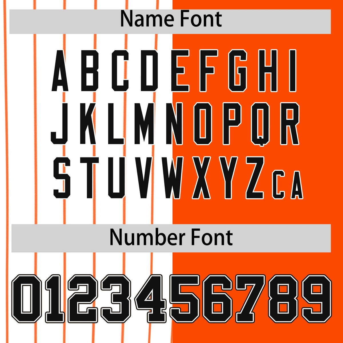 Custom White Orange and Black Pinstripe Personalized Raglan Sleeves Authentic Baseball Jersey