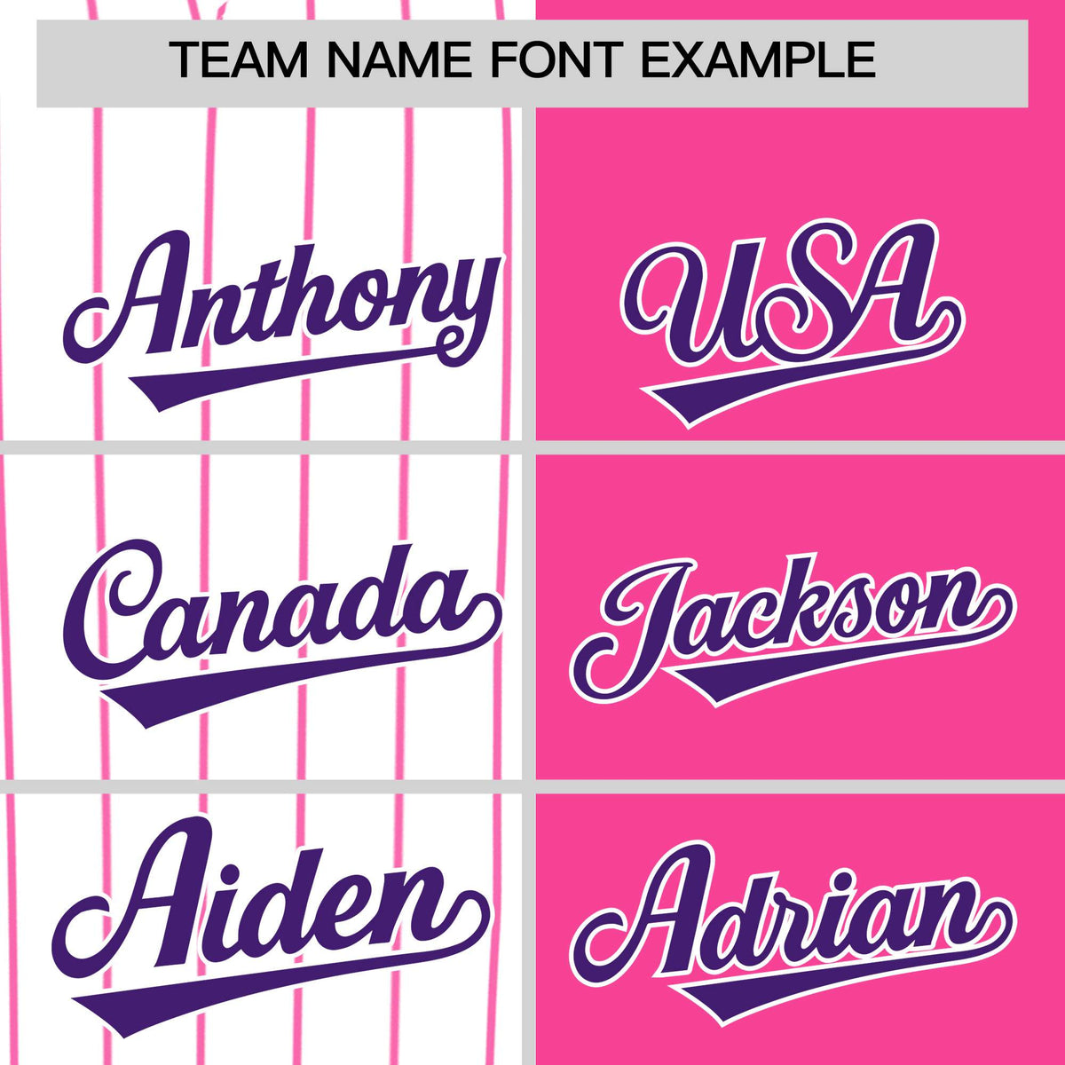 Custom White Pink and Purple Pinstripe Personalized Raglan Sleeves Authentic Baseball Jersey