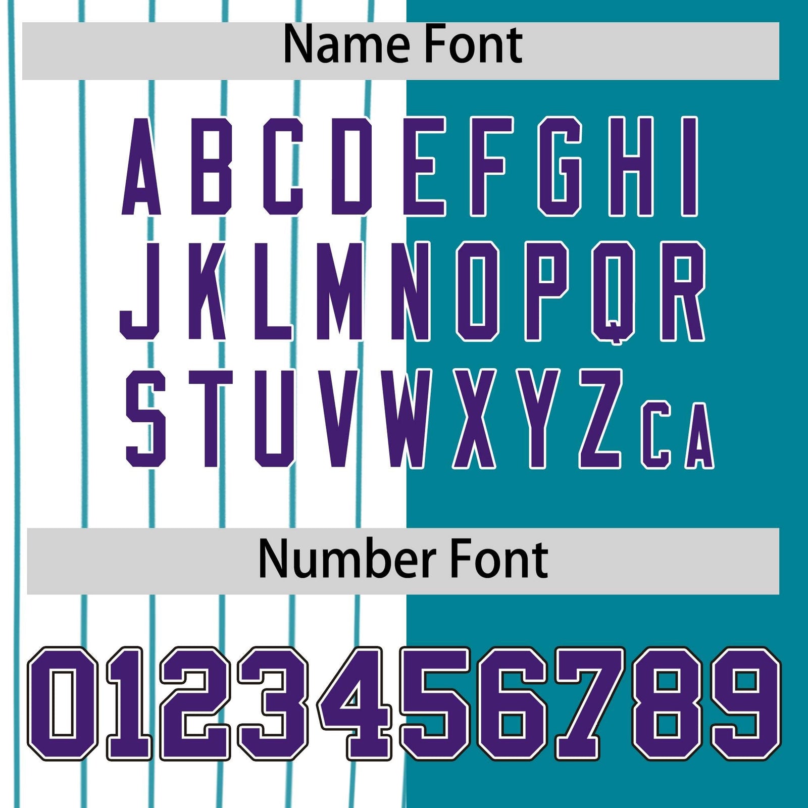 Custom White Teal and Purple Pinstripe Personalized Raglan Sleeves Authentic Baseball Jersey