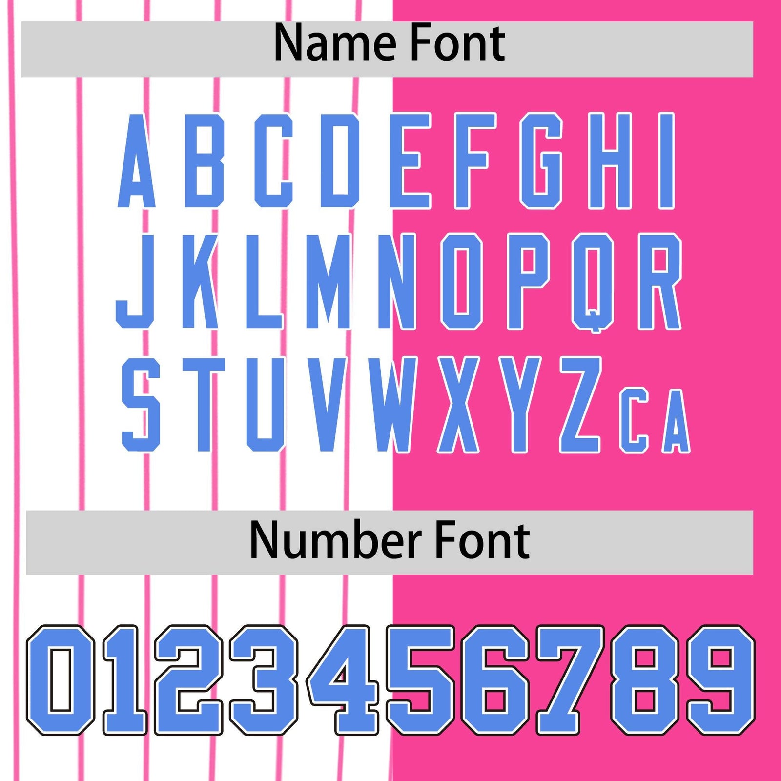 Custom White Pink and Powder Blue Pinstripe Personalized Raglan Sleeves Authentic Baseball Jersey