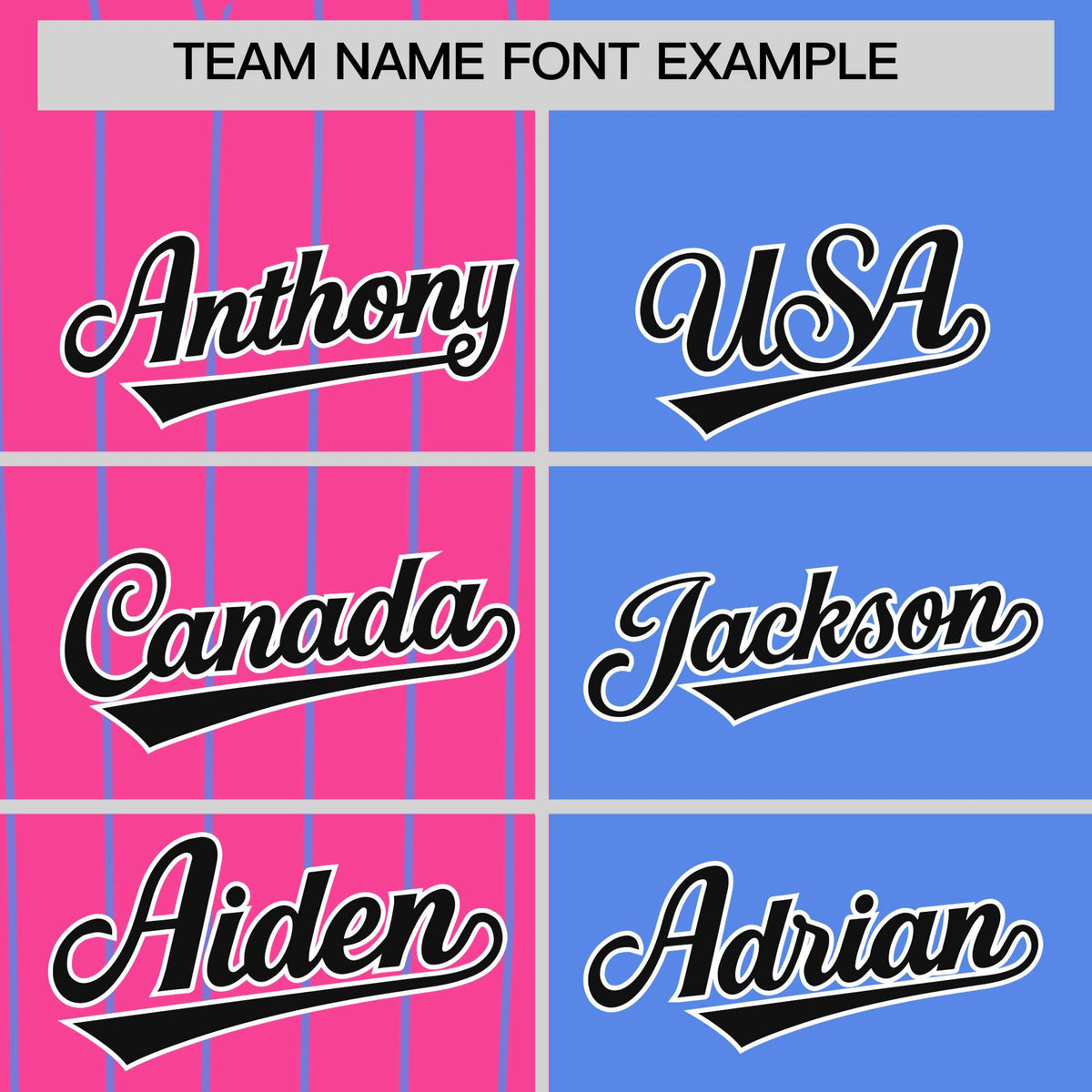 Custom Pink Powder Blue and Black Pinstripe Personalized Raglan Sleeves Authentic Baseball Jersey