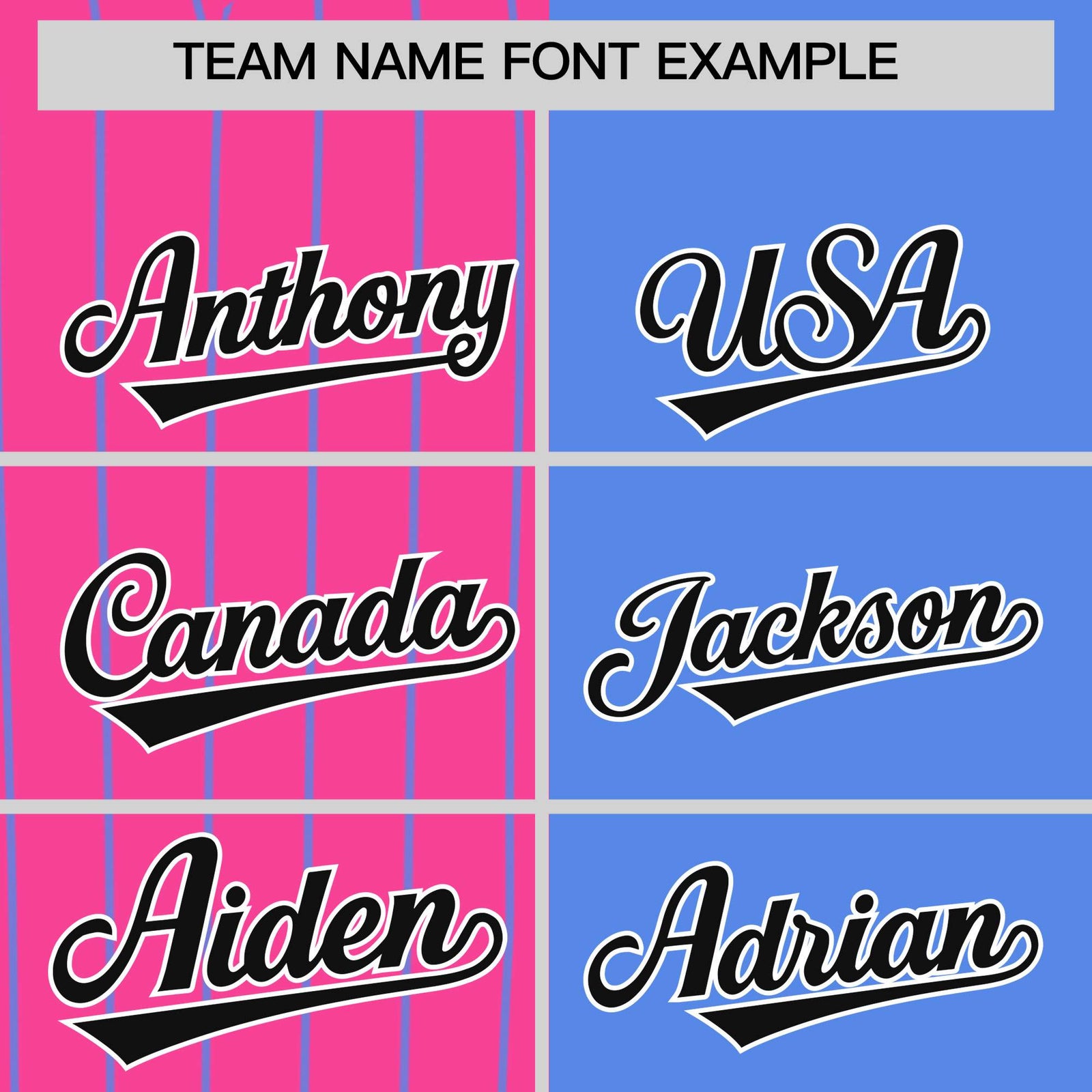 Custom Pink Powder Blue and Black Pinstripe Personalized Raglan Sleeves Authentic Baseball Jersey