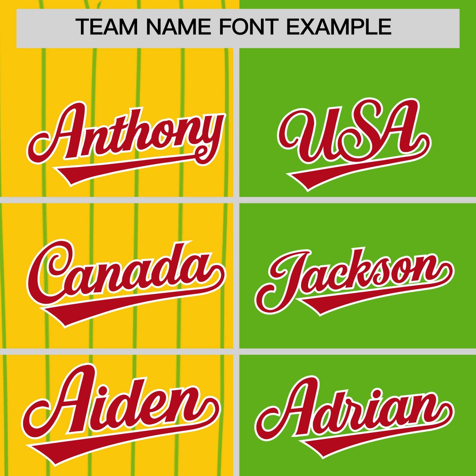 Custom Gold Neon Green and Red Pinstripe Personalized Raglan Sleeves Authentic Baseball Jersey