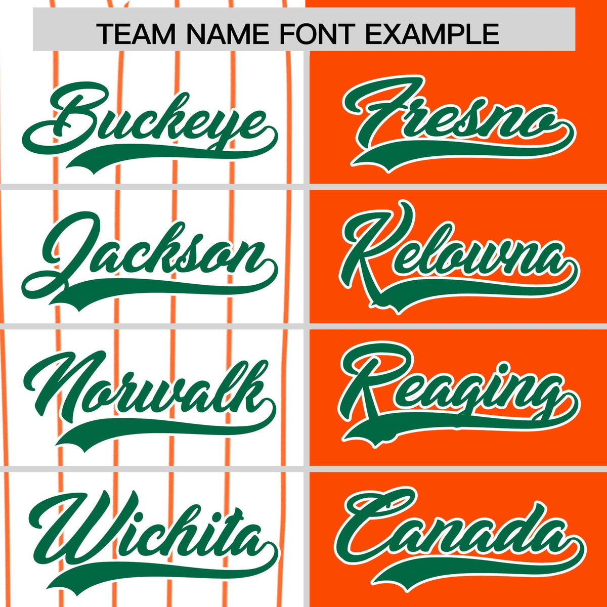 Custom White Orange and Kelly Green Pinstripe Personalized Raglan Sleeves Authentic Baseball Jersey