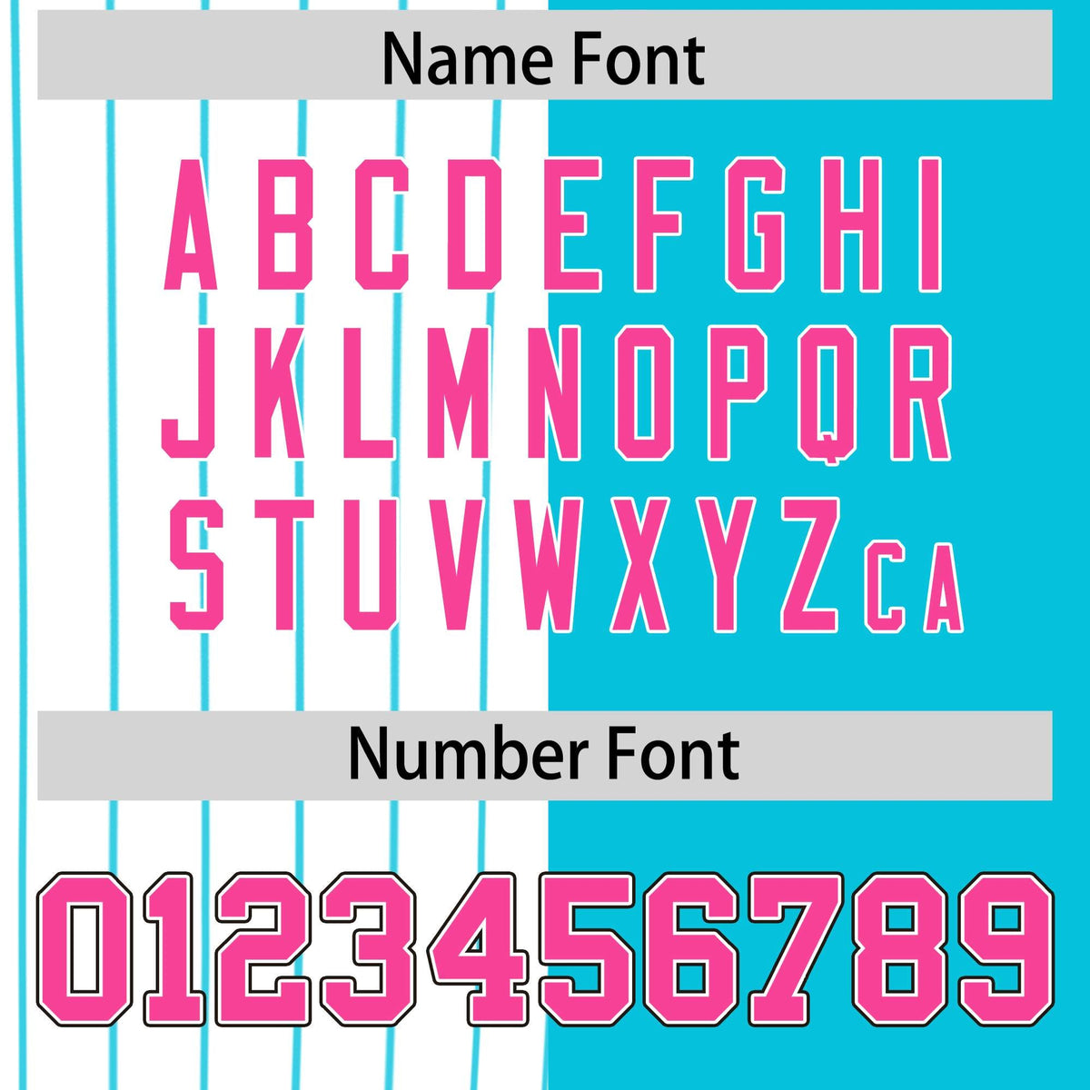 Custom White Sky Blue and Pink Pinstripe Personalized Raglan Sleeves Authentic Baseball Jersey