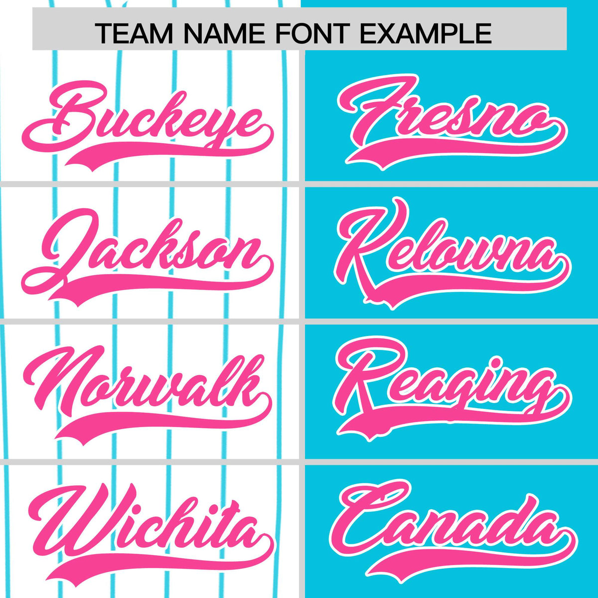 Custom White Sky Blue and Pink Pinstripe Personalized Raglan Sleeves Authentic Baseball Jersey