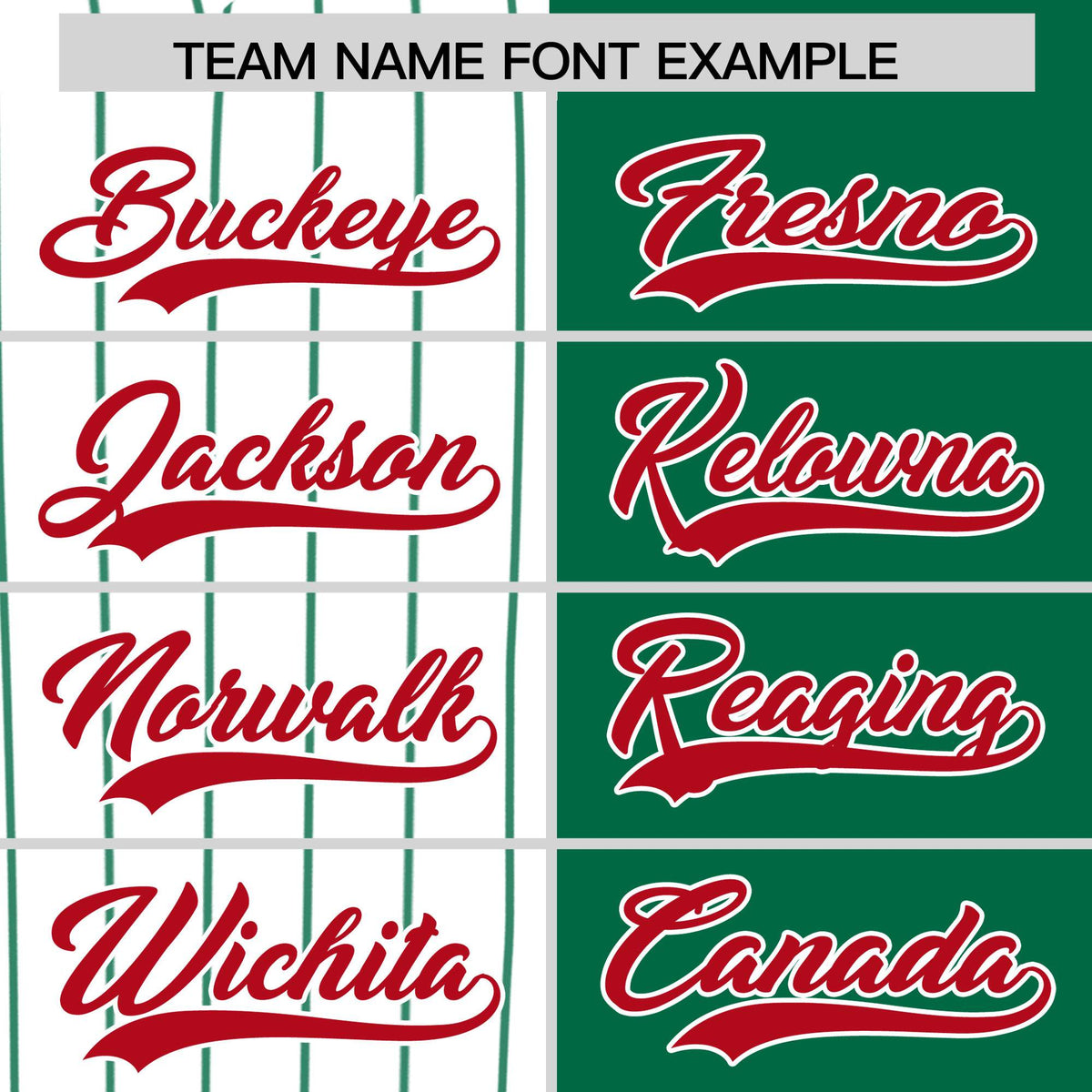 Custom White Kelly Green and Red Pinstripe Personalized Raglan Sleeves Authentic Baseball Jersey