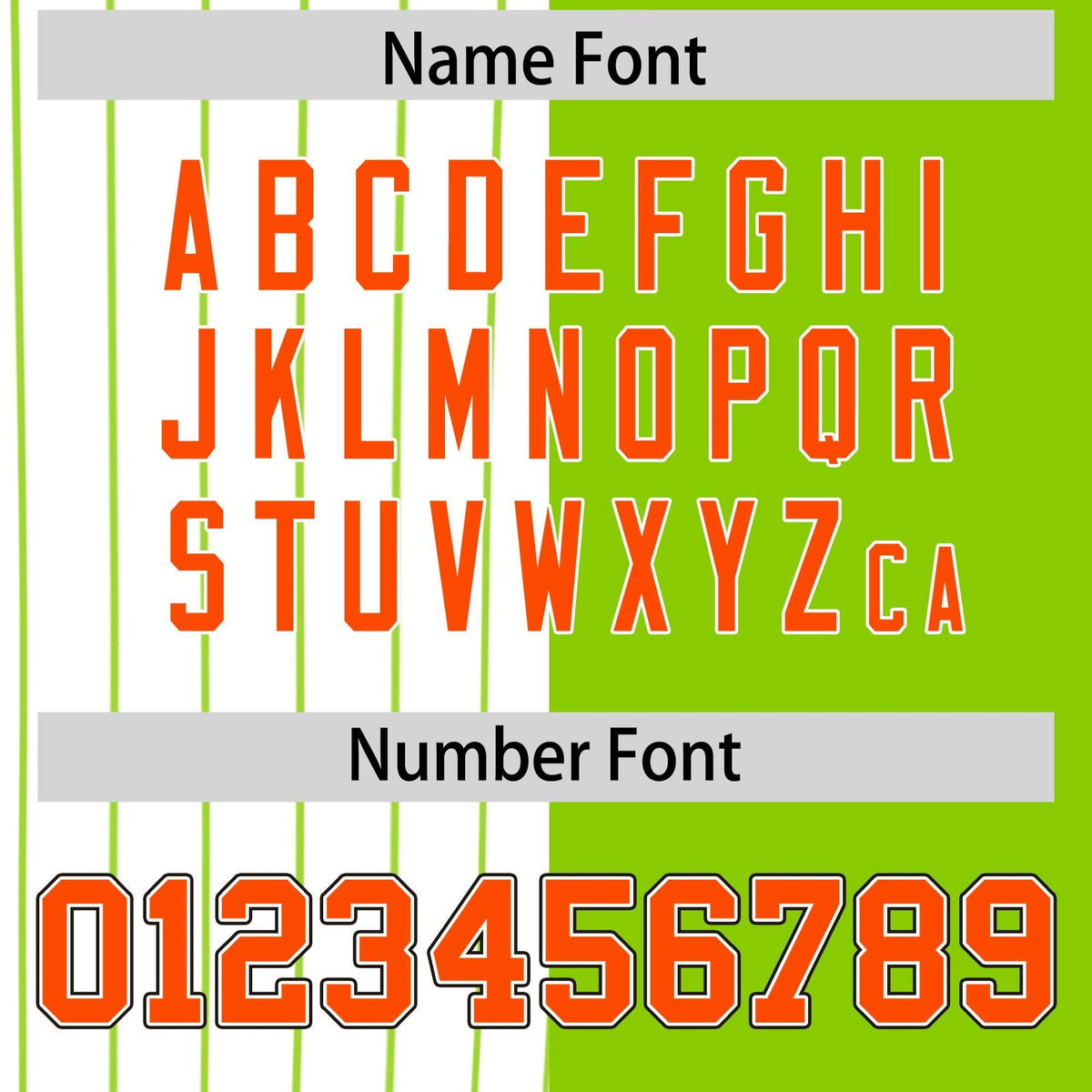 Custom White Neon Green and Orange Pinstripe Personalized Raglan Sleeves Authentic Baseball Jersey