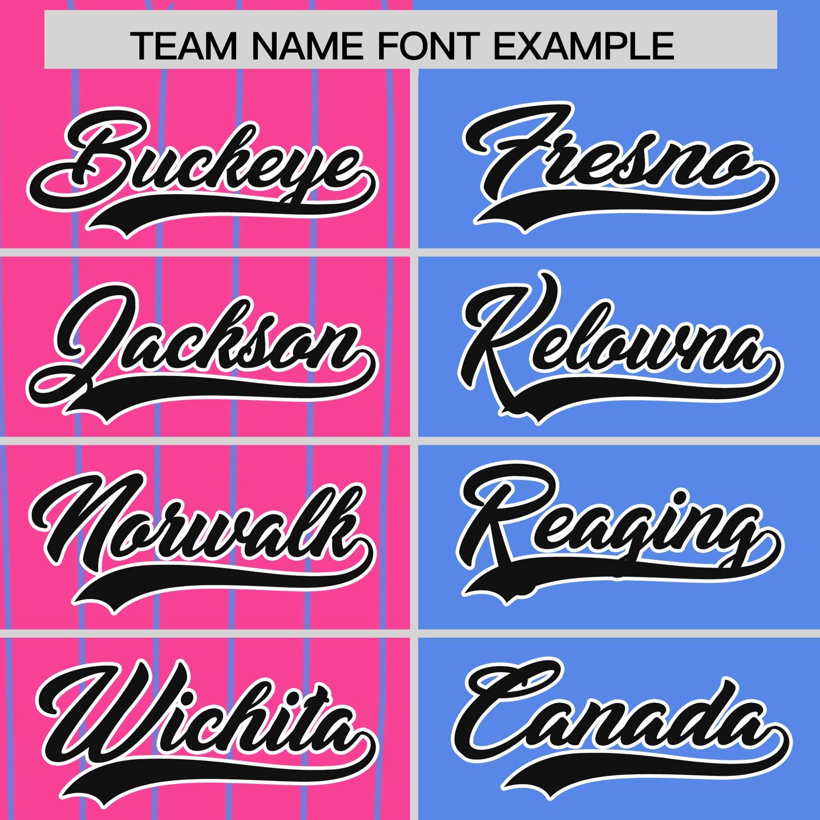 Custom Pink Powder Blue and Black Pinstripe Personalized Raglan Sleeves Authentic Baseball Jersey