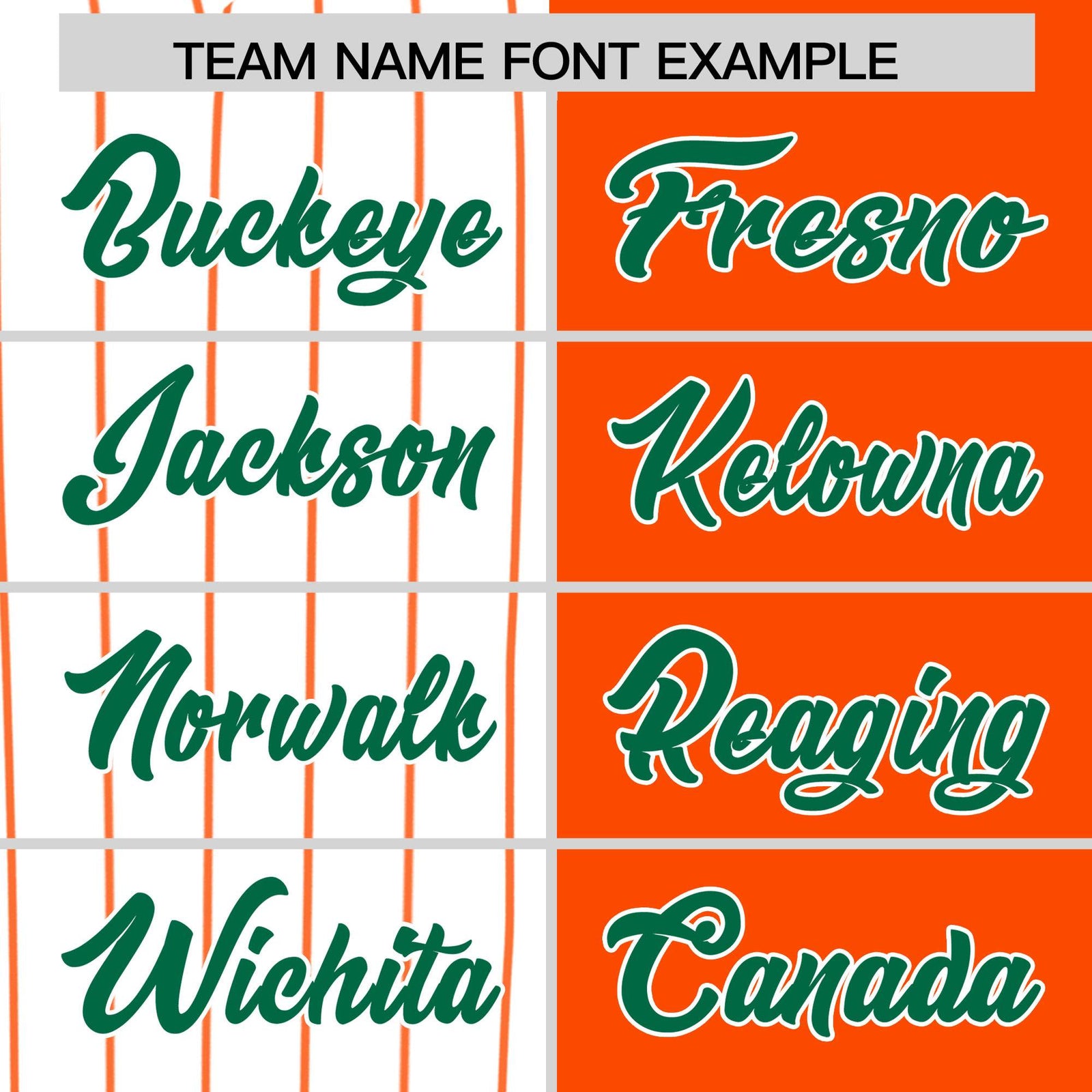 Custom White Orange and Kelly Green Pinstripe Personalized Raglan Sleeves Authentic Baseball Jersey