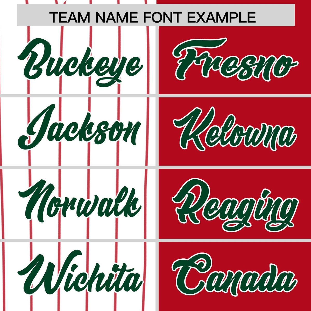 Custom White Red and Green Pinstripe Personalized Raglan Sleeves Authentic Baseball Jersey