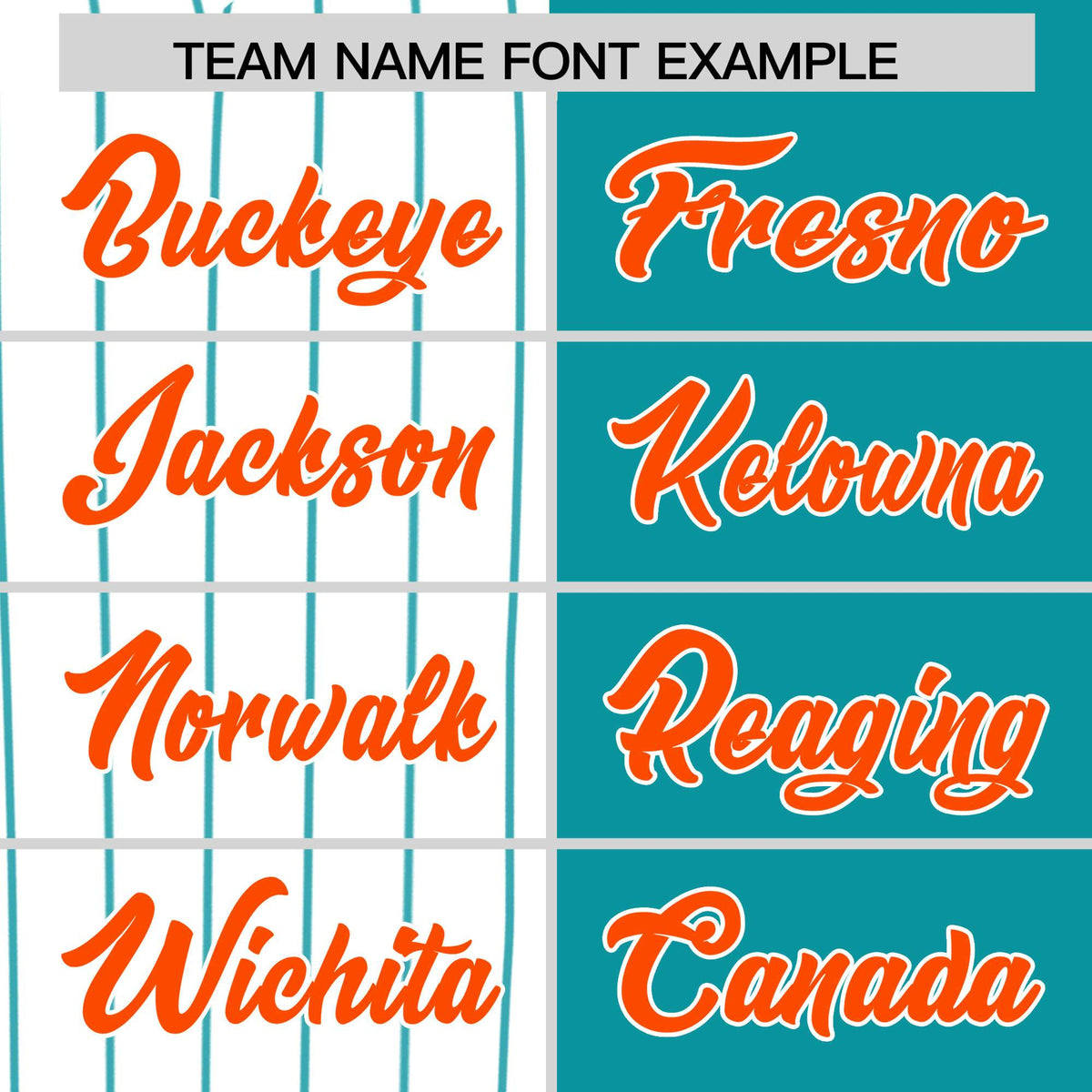 Custom White Aqua and Orange Pinstripe Personalized Raglan Sleeves Authentic Baseball Jersey