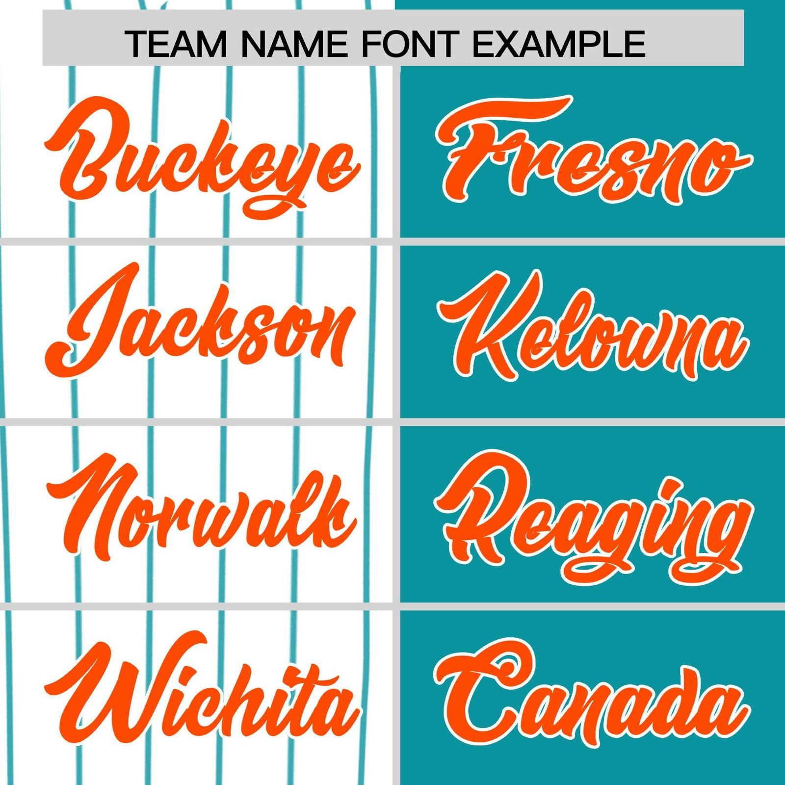 Custom White Aqua and Orange Pinstripe Personalized Raglan Sleeves Authentic Baseball Jersey