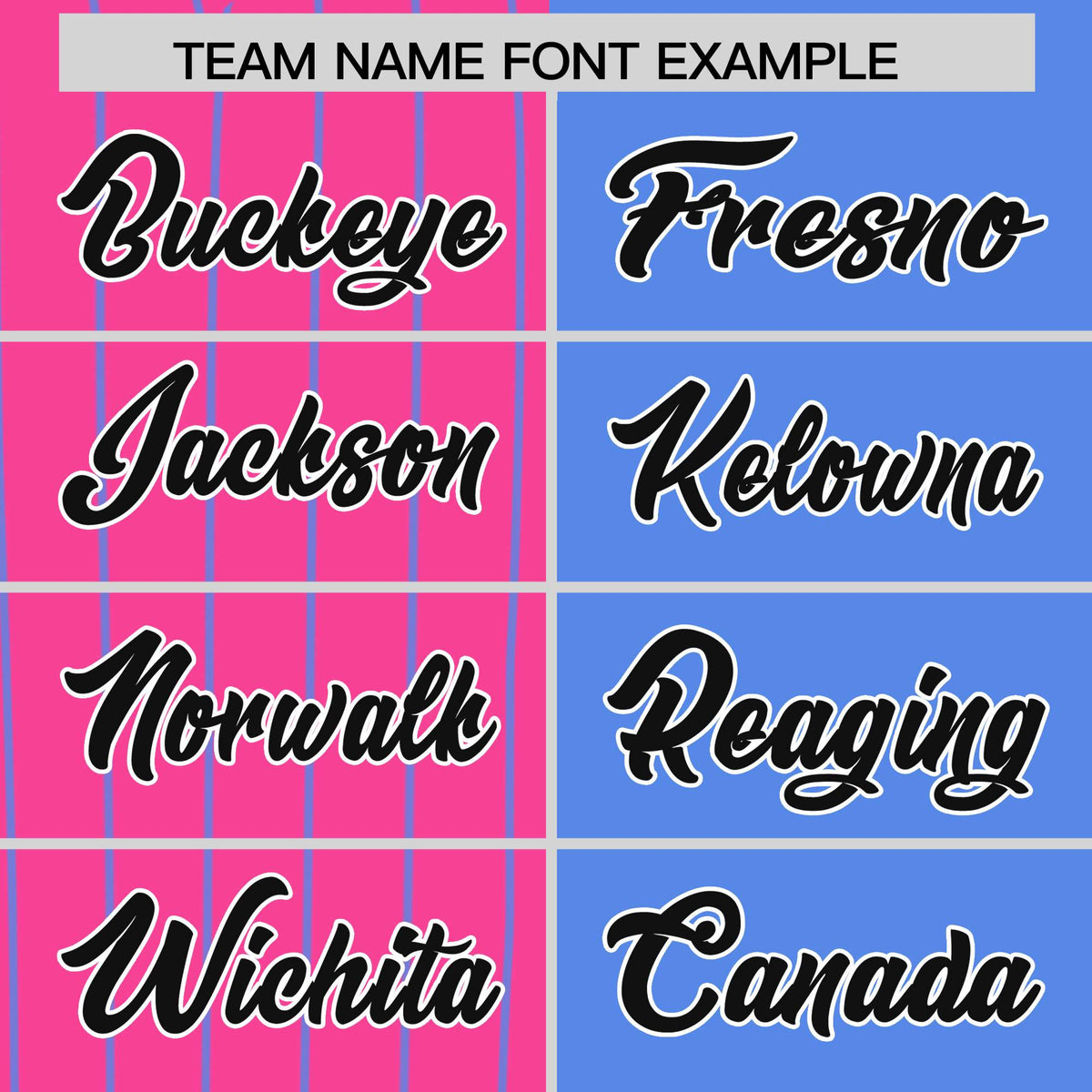 Custom Pink Powder Blue and Black Pinstripe Personalized Raglan Sleeves Authentic Baseball Jersey