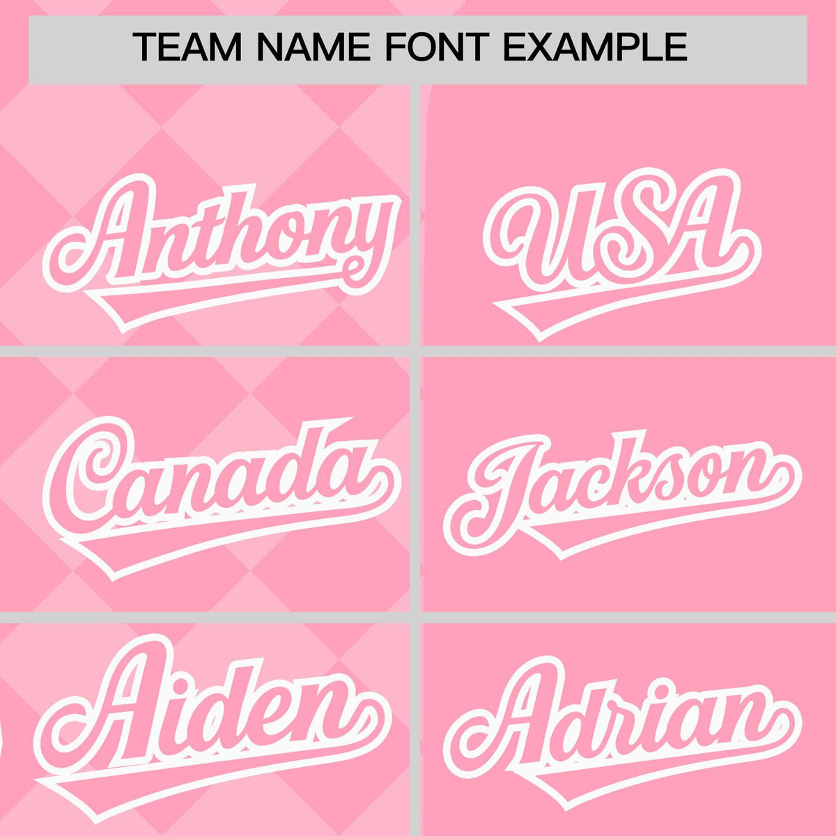 Custom Light Pink Rhombus Design Authentic Baseball Jersey