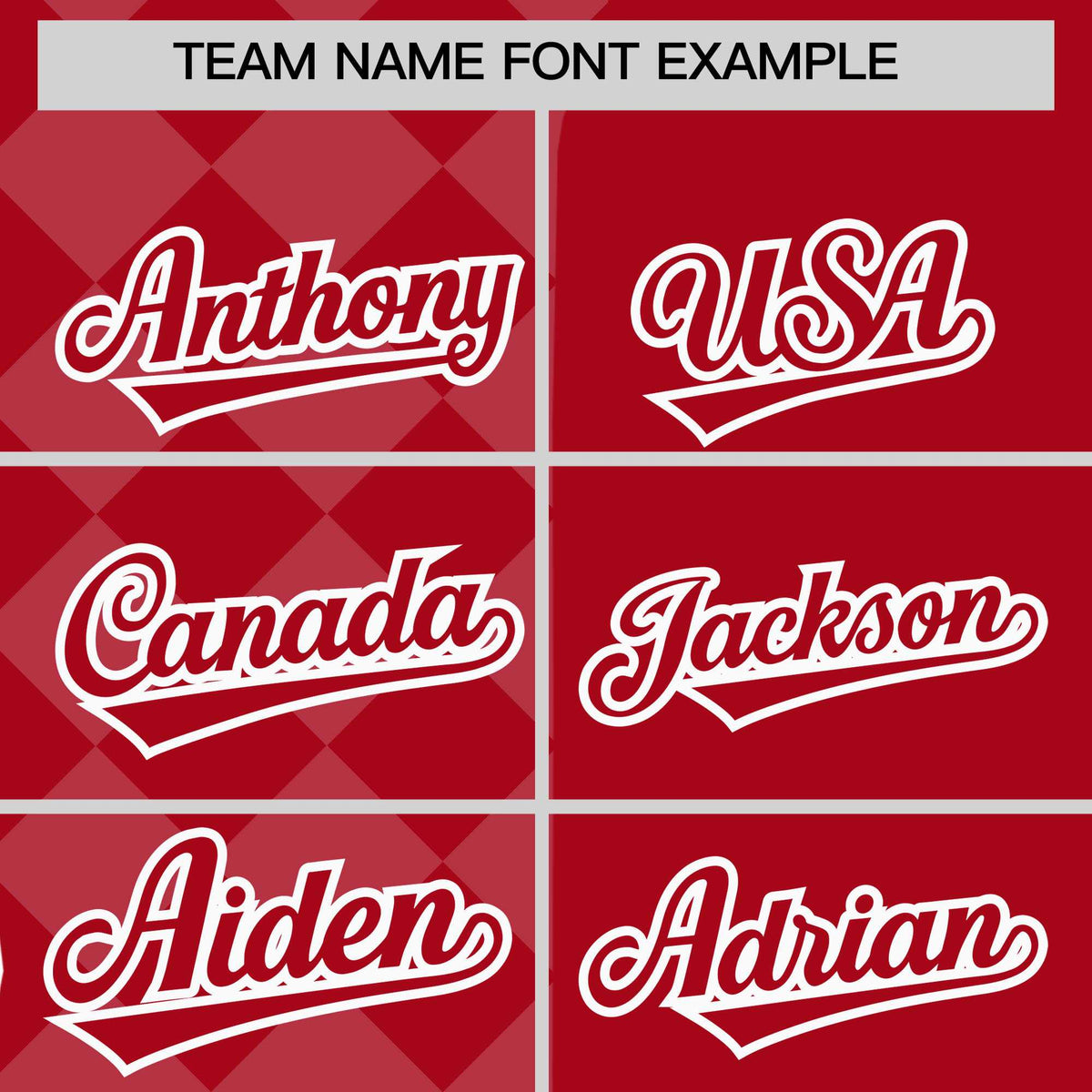 Custom Red Rhombus Design Authentic Baseball Jersey