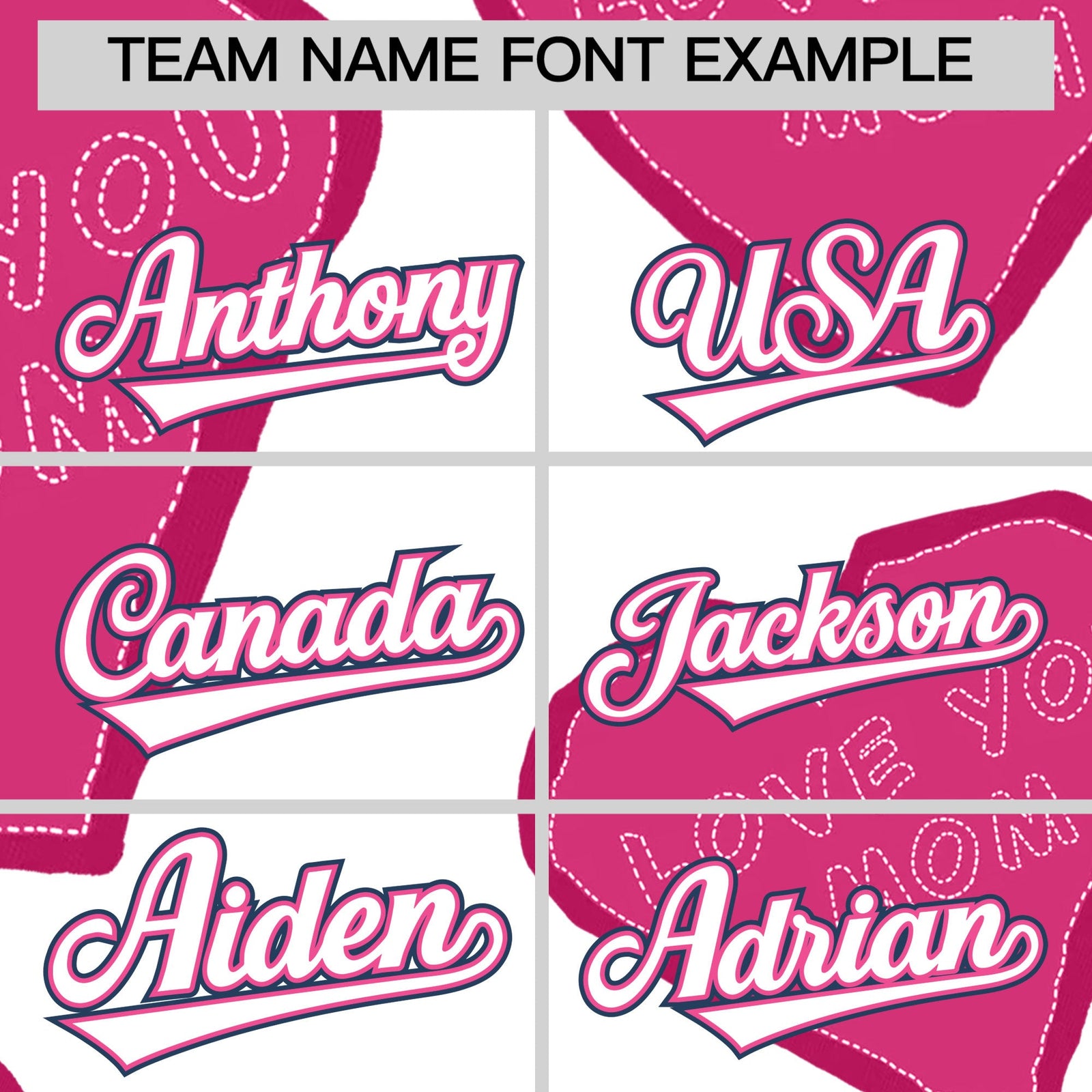 Custom White Pink Mother's Day Style Graffiti Pattern Stretch Fabric Baseball Jersey| KXKSHOP