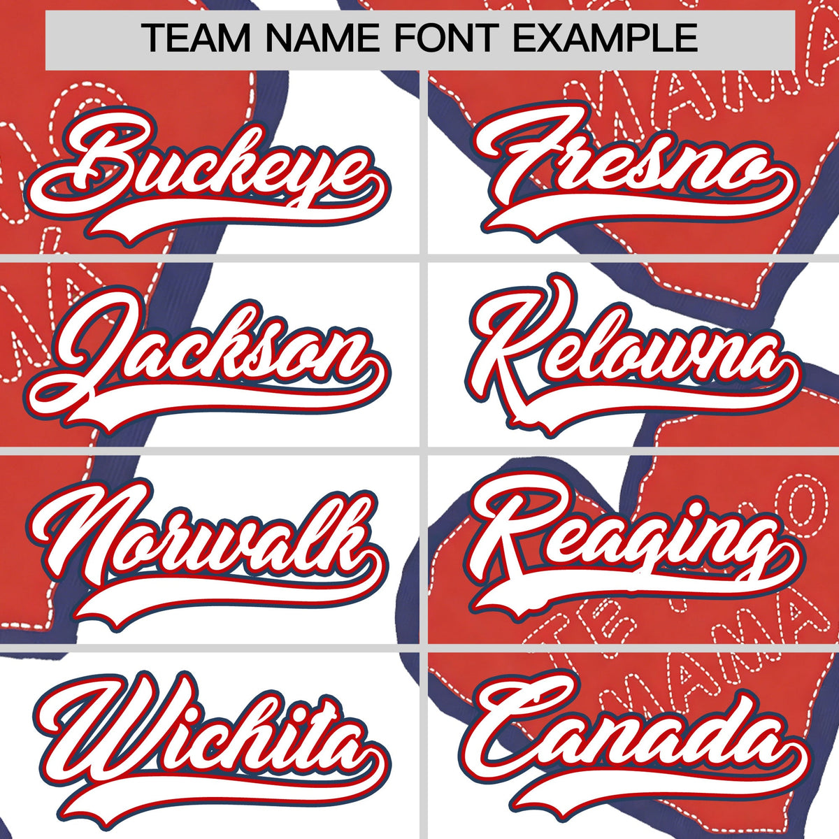 Custom White Red Midnight Blue Mother's Day Style Graffiti Pattern Quick Dry Baseball Jersey| KXKSHOP