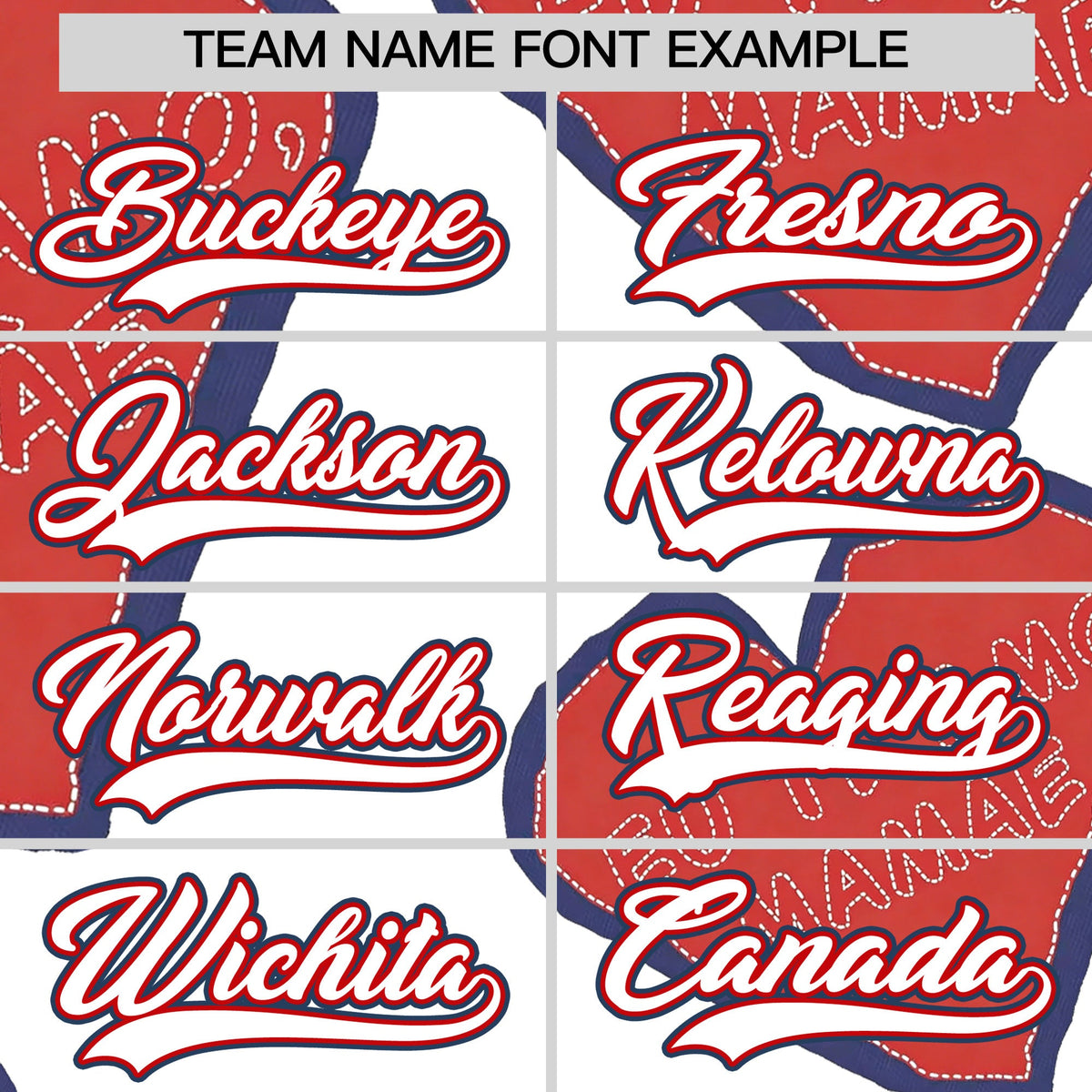 Custom White Red Midnight Blue Mother's Day Style Graffiti Pattern Quick Dry Baseball Jersey| KXKSHOP