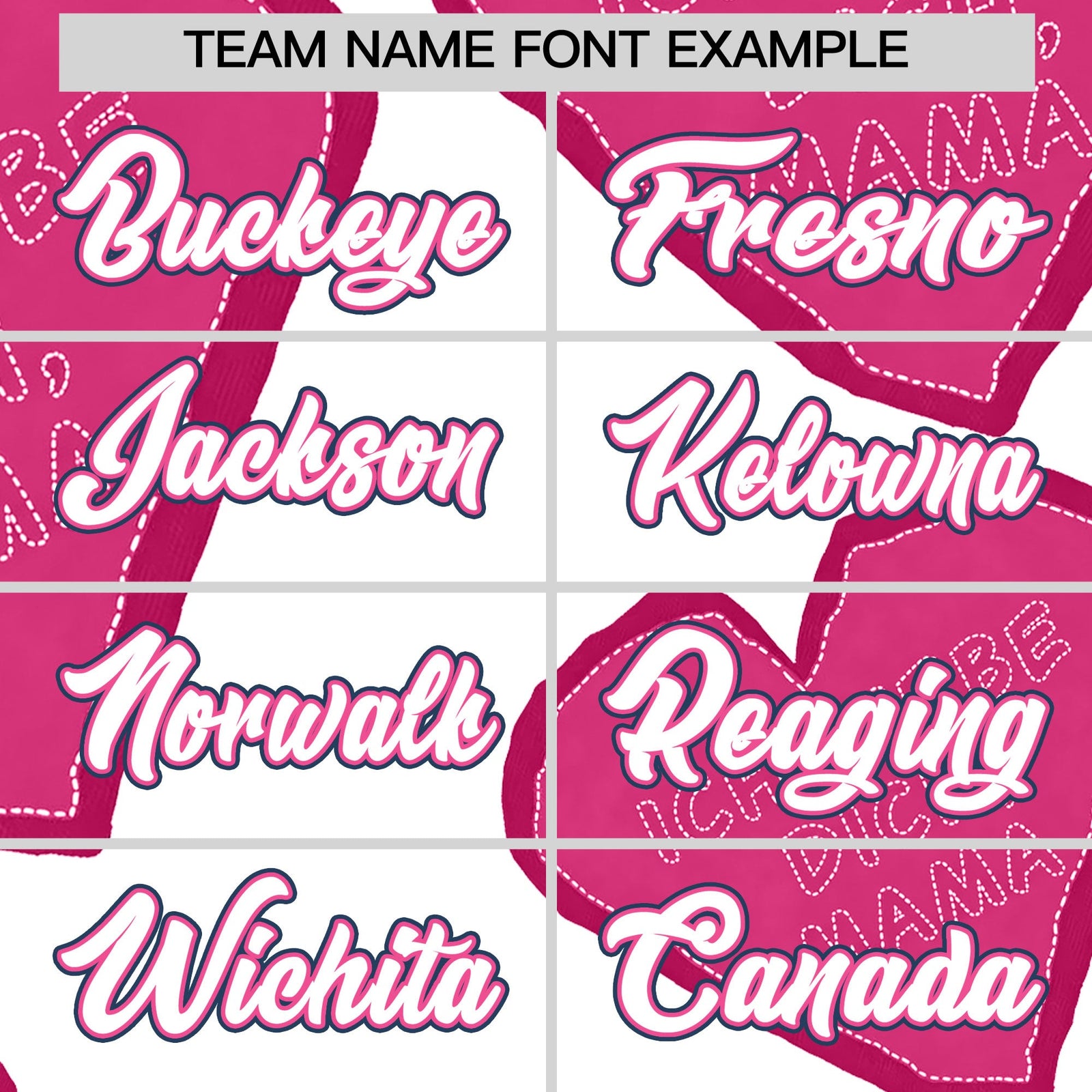 Custom White Pink Mother's Day Style Graffiti Pattern Stretch Fabric Baseball Jersey| KXKSHOP