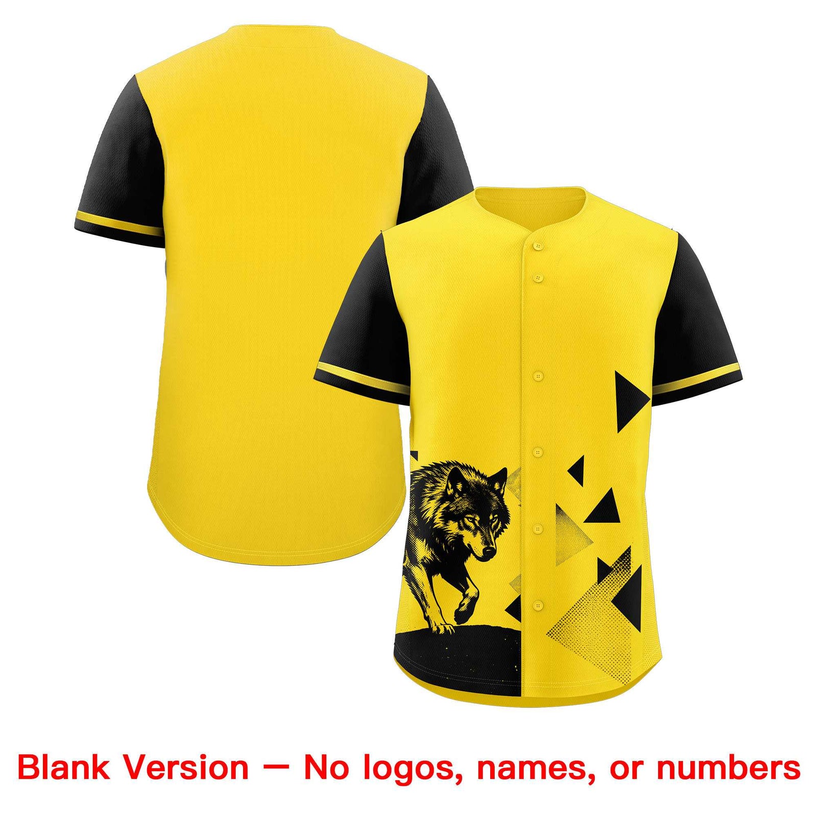 Custom Black Gold Raptor Series Raglan Sleeves Wrinkle-Resistant Baseball Jersey