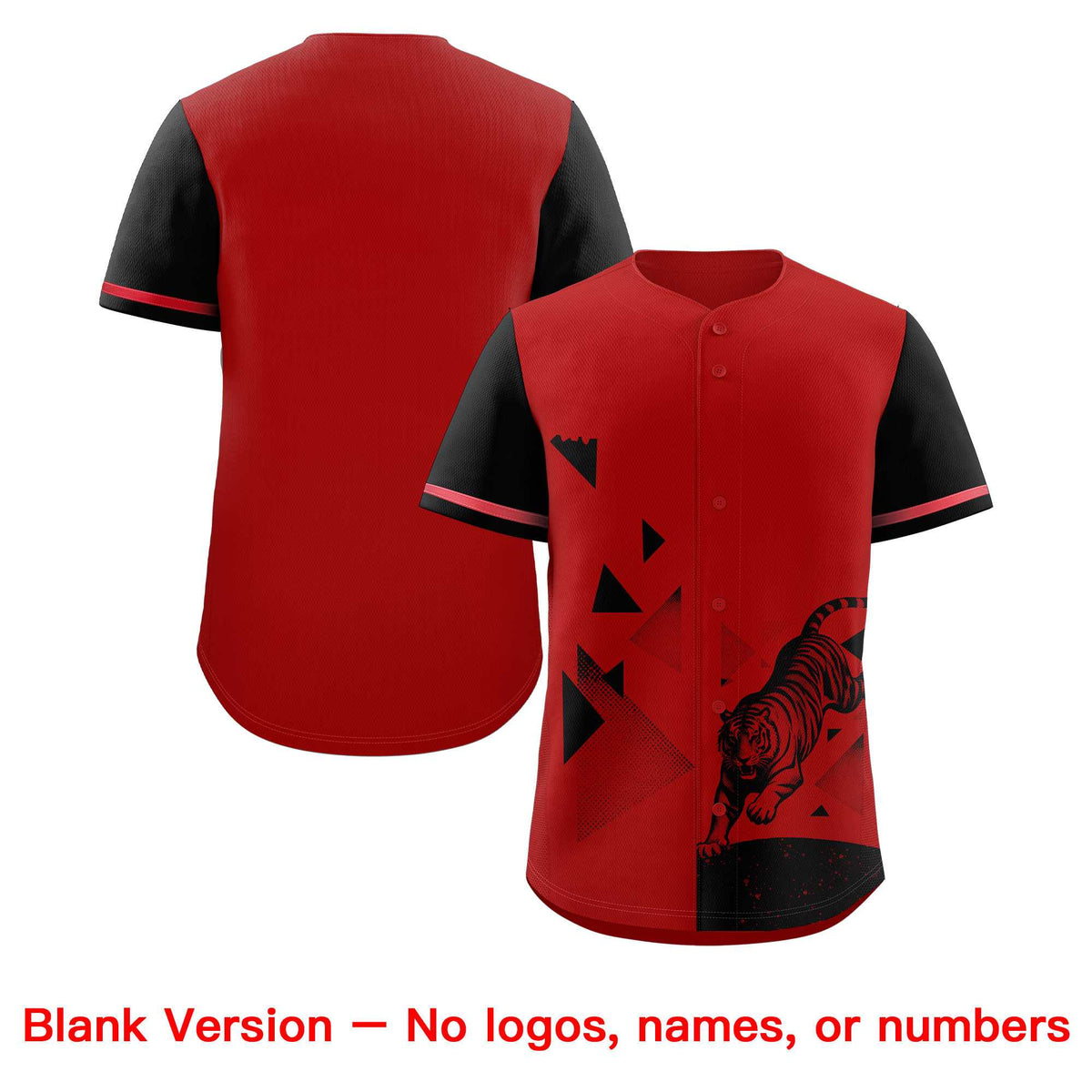 Custom Black Red Raptor Series Raglan Sleeves Lightweight Baseball Jersey |KXKSHOP