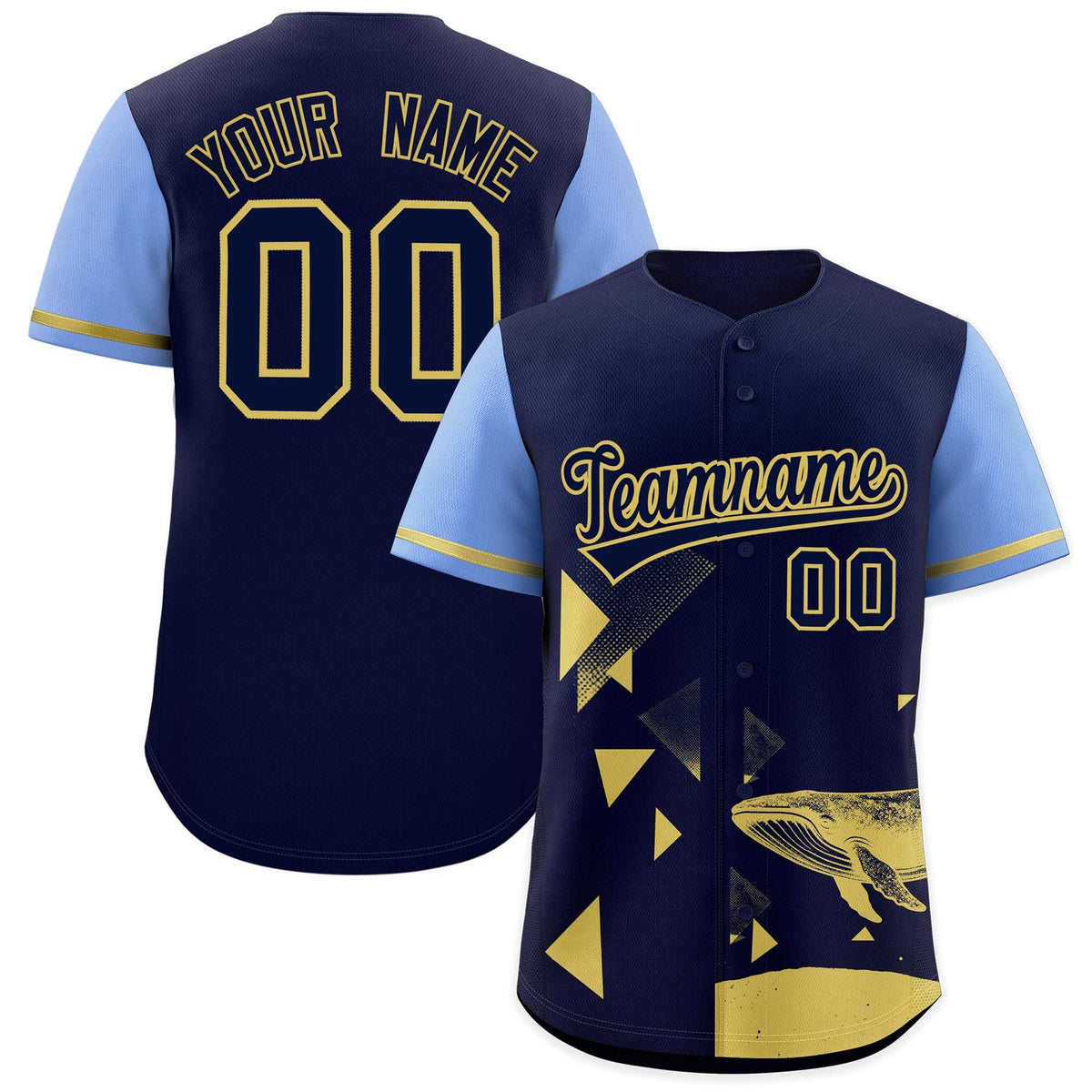 Custom Light Blue Navy Raptor Series Raglan Sleeves Casual Sports Baseball Jersey |KXKSHOP