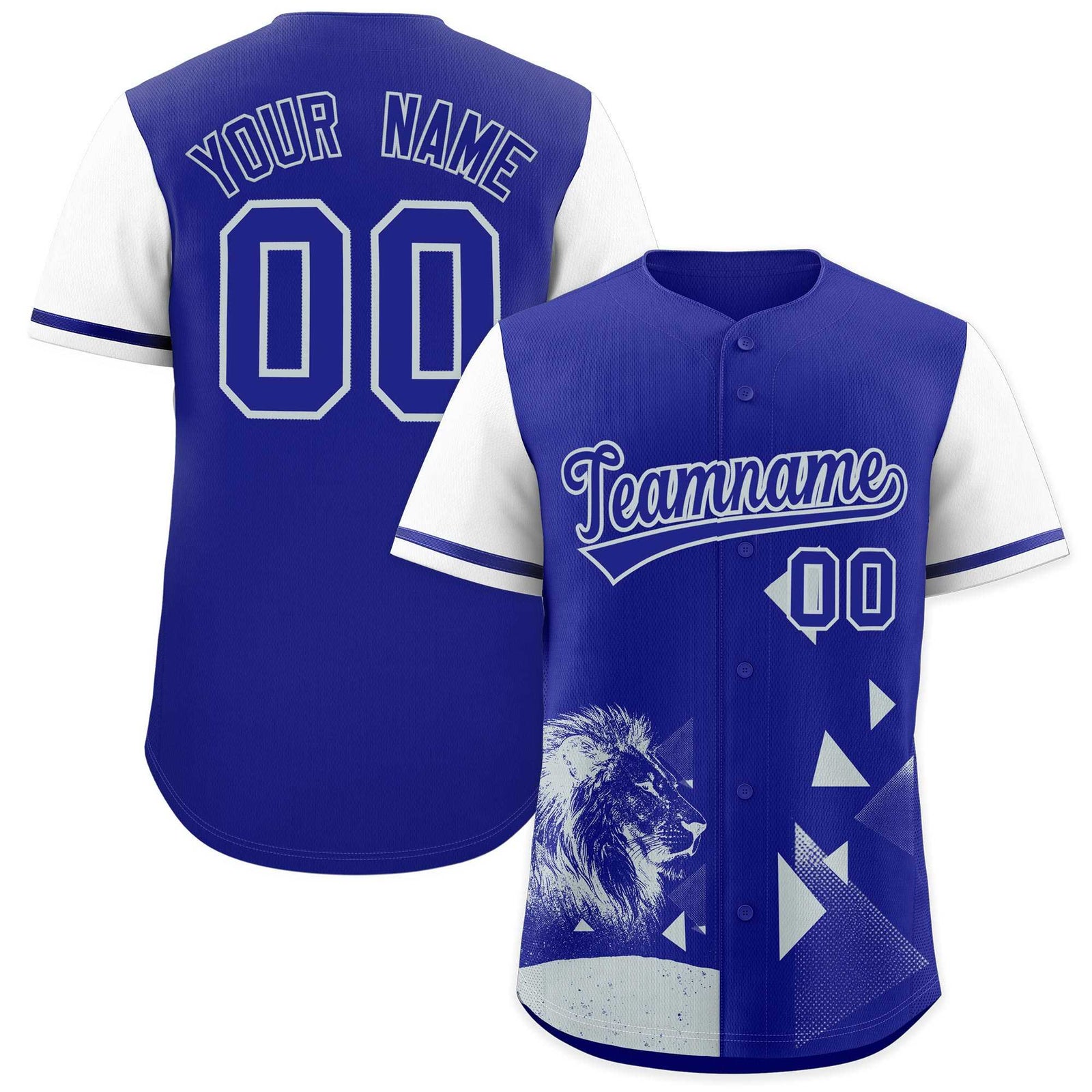 Custom White Royal Raptor Series Raglan Sleeves Lightweight Baseball Jersey |KXKSHOP