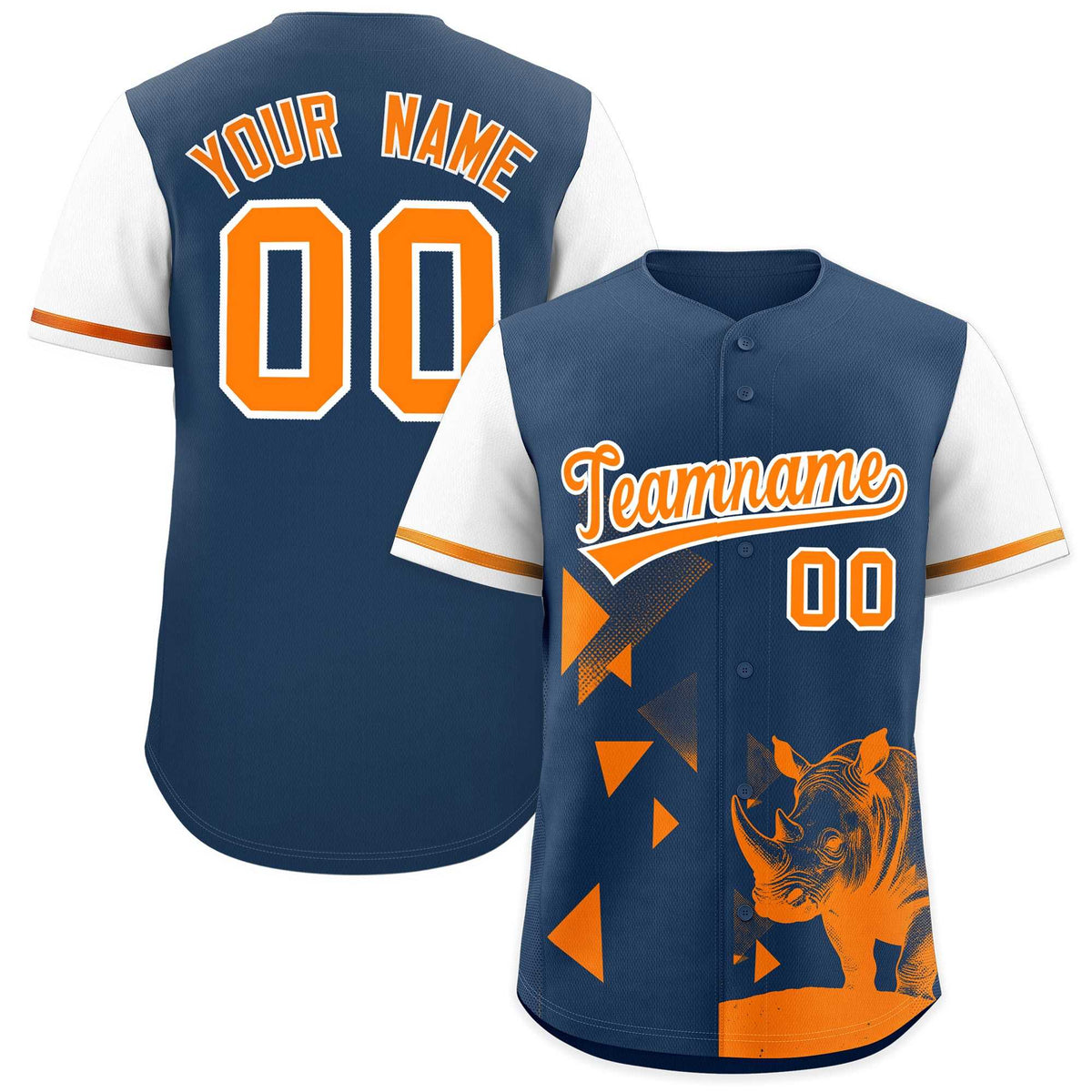 Custom White Midnight Blue Raptor Series Raglan Sleeves Casual Sports Baseball Jersey |KXKSHOP